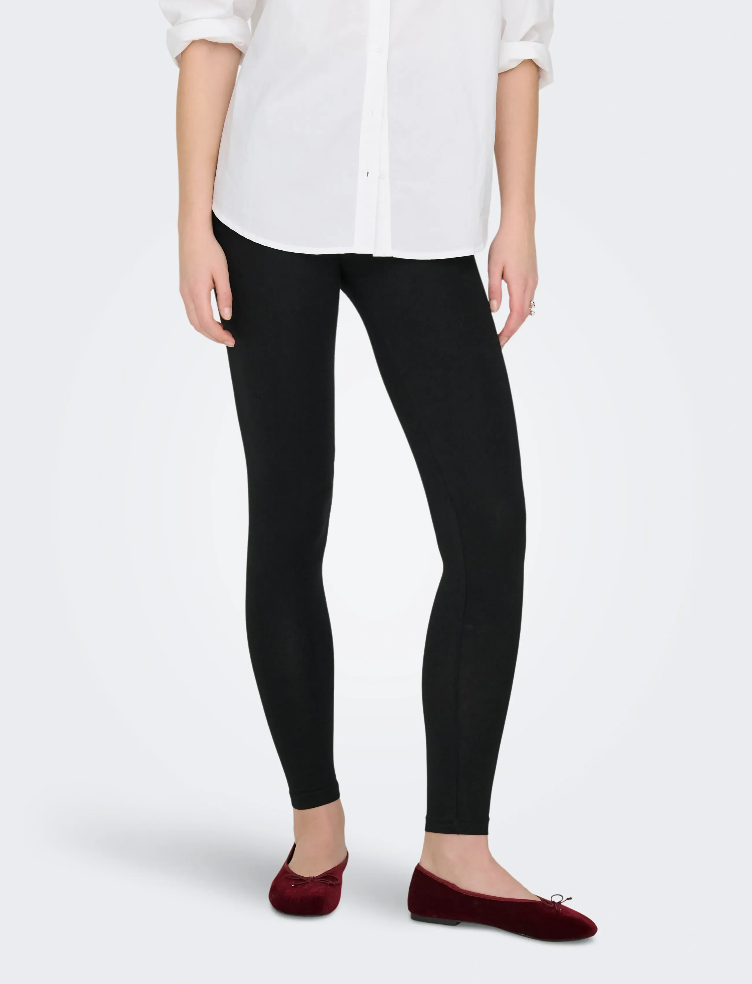 ONLY Onllive Love New Leggings Noos Jrs, Kvinder, Leggings, Sort, Str: M