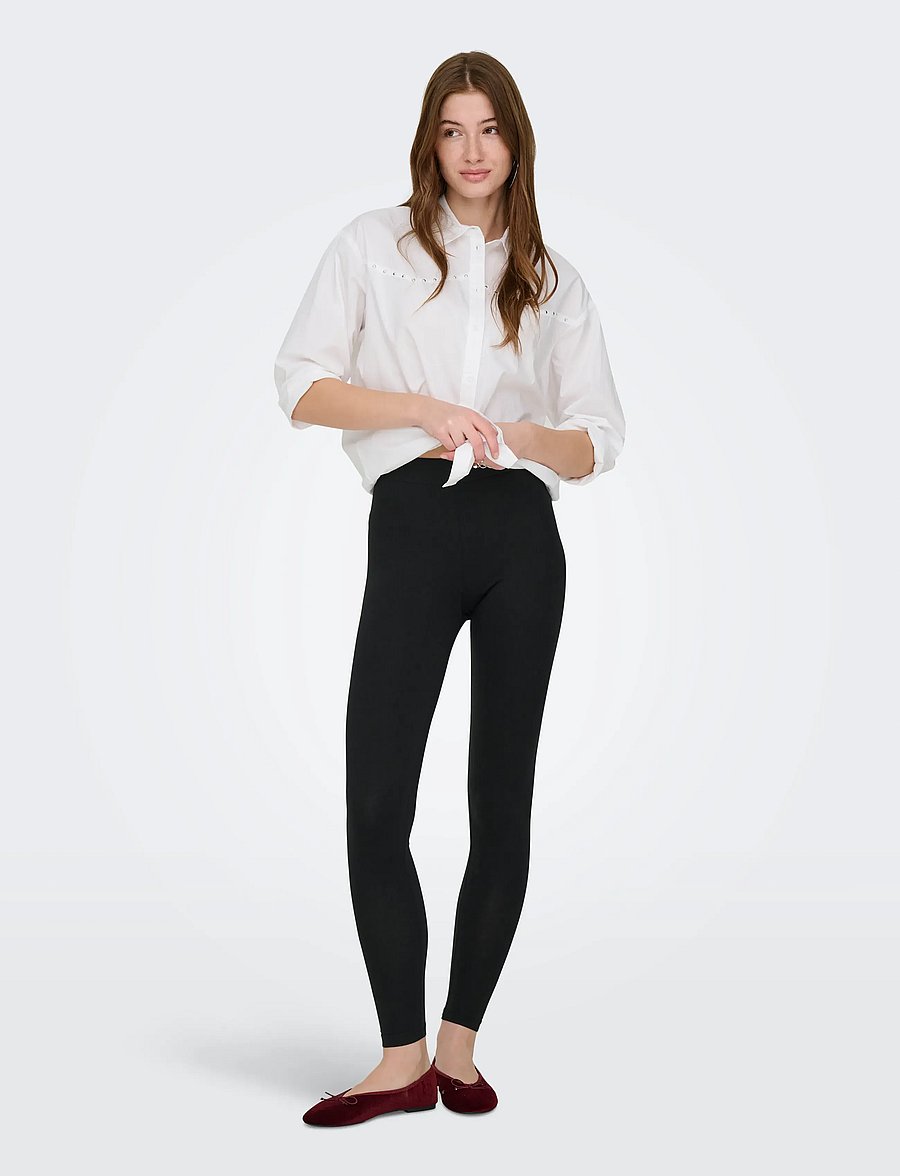 ONLY - ONLLIVE LOVE NEW LEGGINGS NOOS JRS - leggings - black - 4