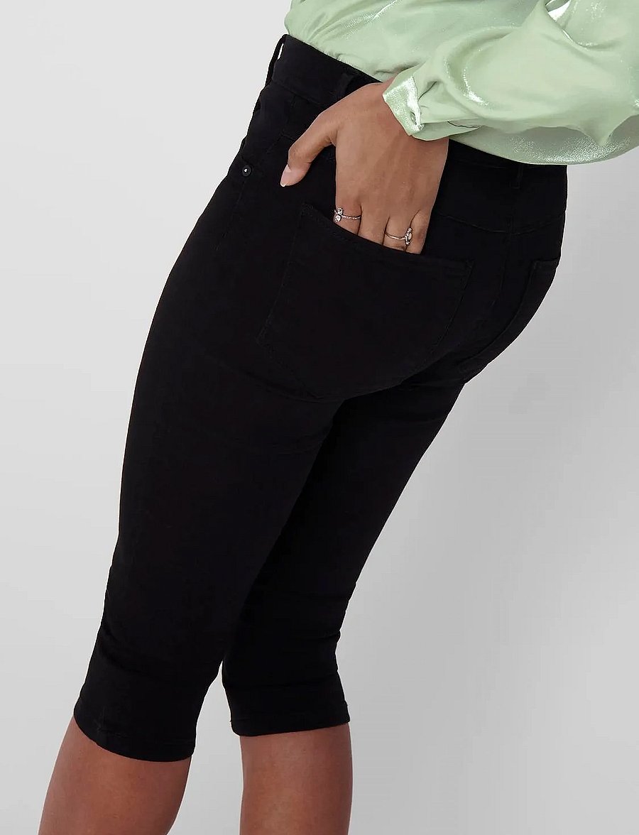 ONLY - ONLRAIN LIFE REG SK KNICKERS DNM NOOS - capri bukser - black - 5