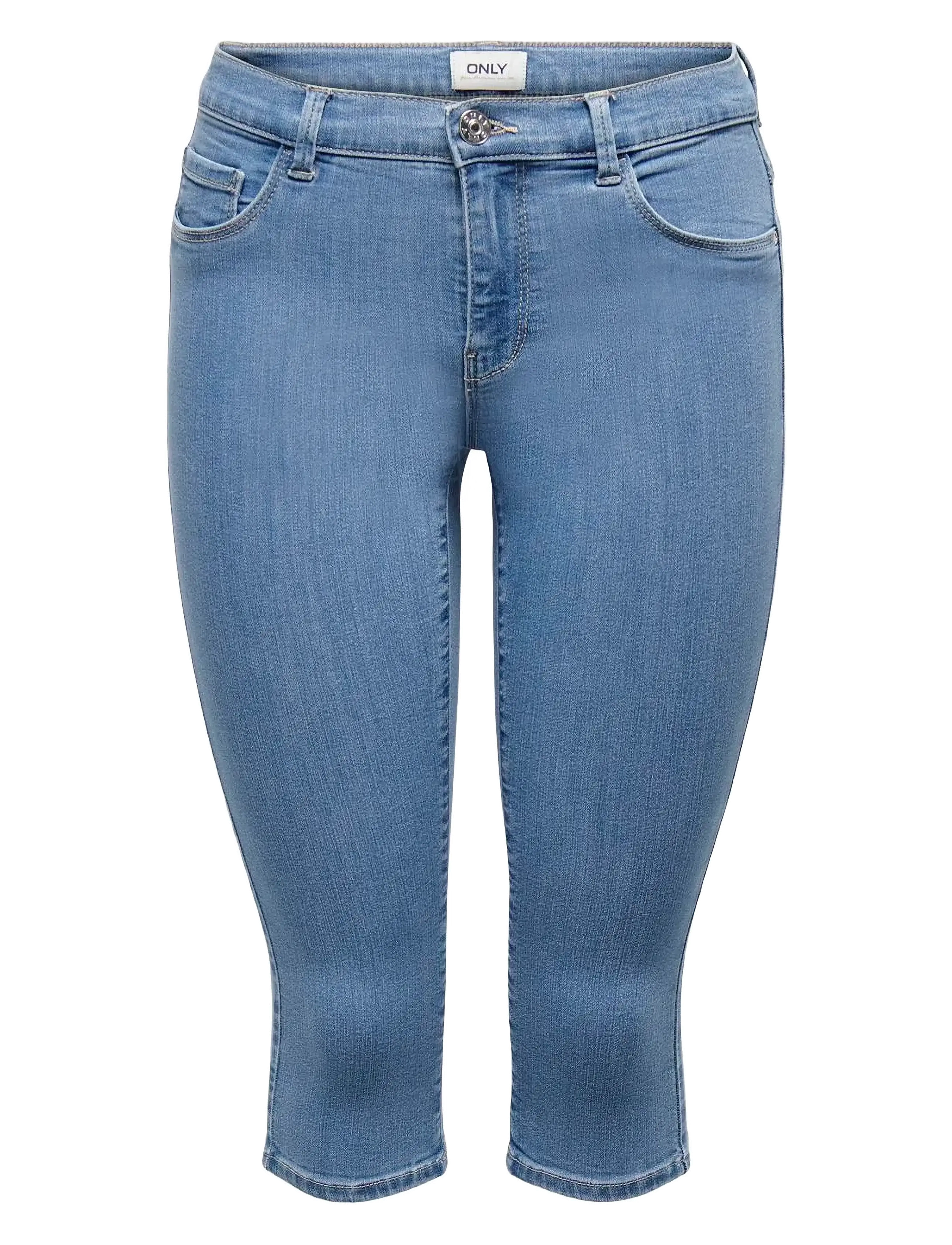 ONLY ONLRAIN LIFE REG SK KNICKERS DNM NOOS - Bukser - LIGHT BLUE DENIM / blue