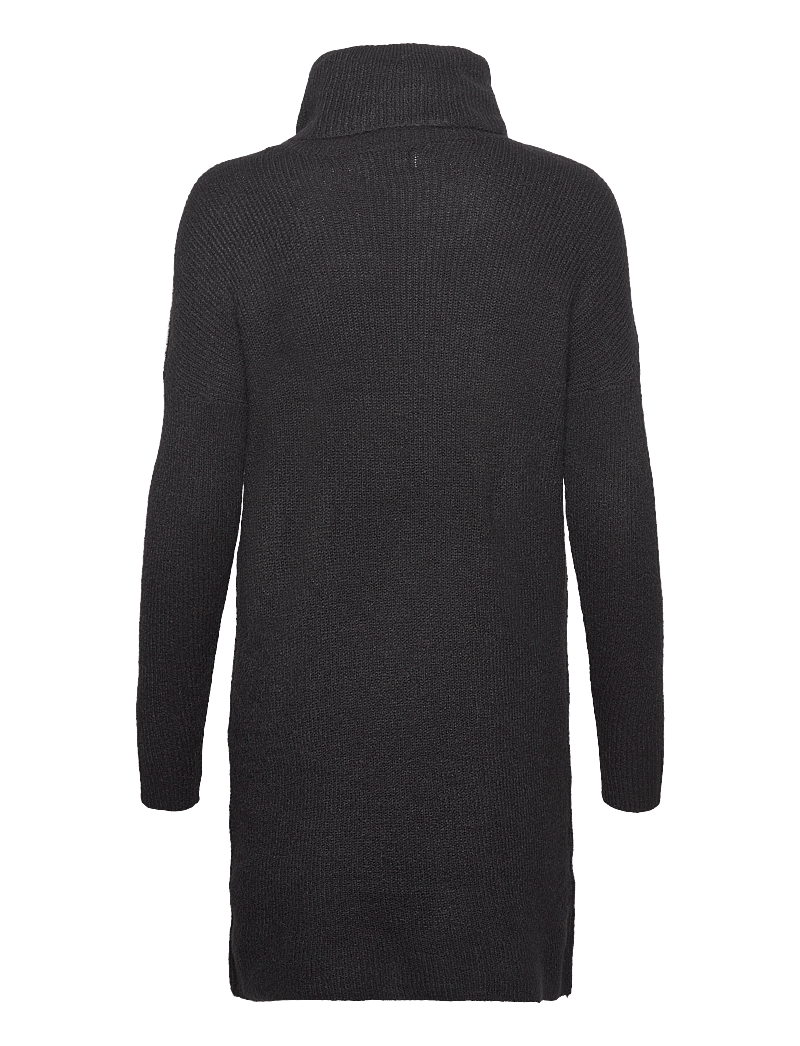 ONLY - ONLJANA L/S COWLNCK DRESS WOOL KNT NOOS - knitted dresses - black - 2