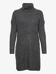 ONLY - ONLJANA L/S COWLNCK DRESS  WOOL KNT NOOS - knitted dresses - dark grey melange - 0