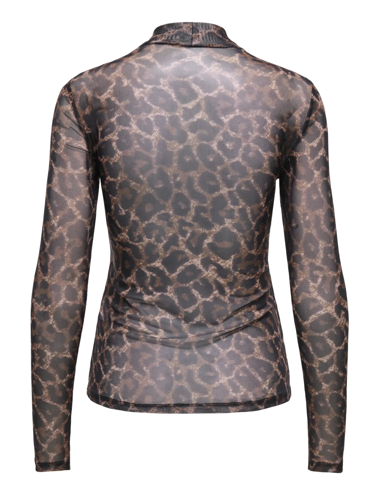 ONLY - ONLERICA MESH L/S TOP JRS NOOS - langärmelige blusen - raw umber - 2