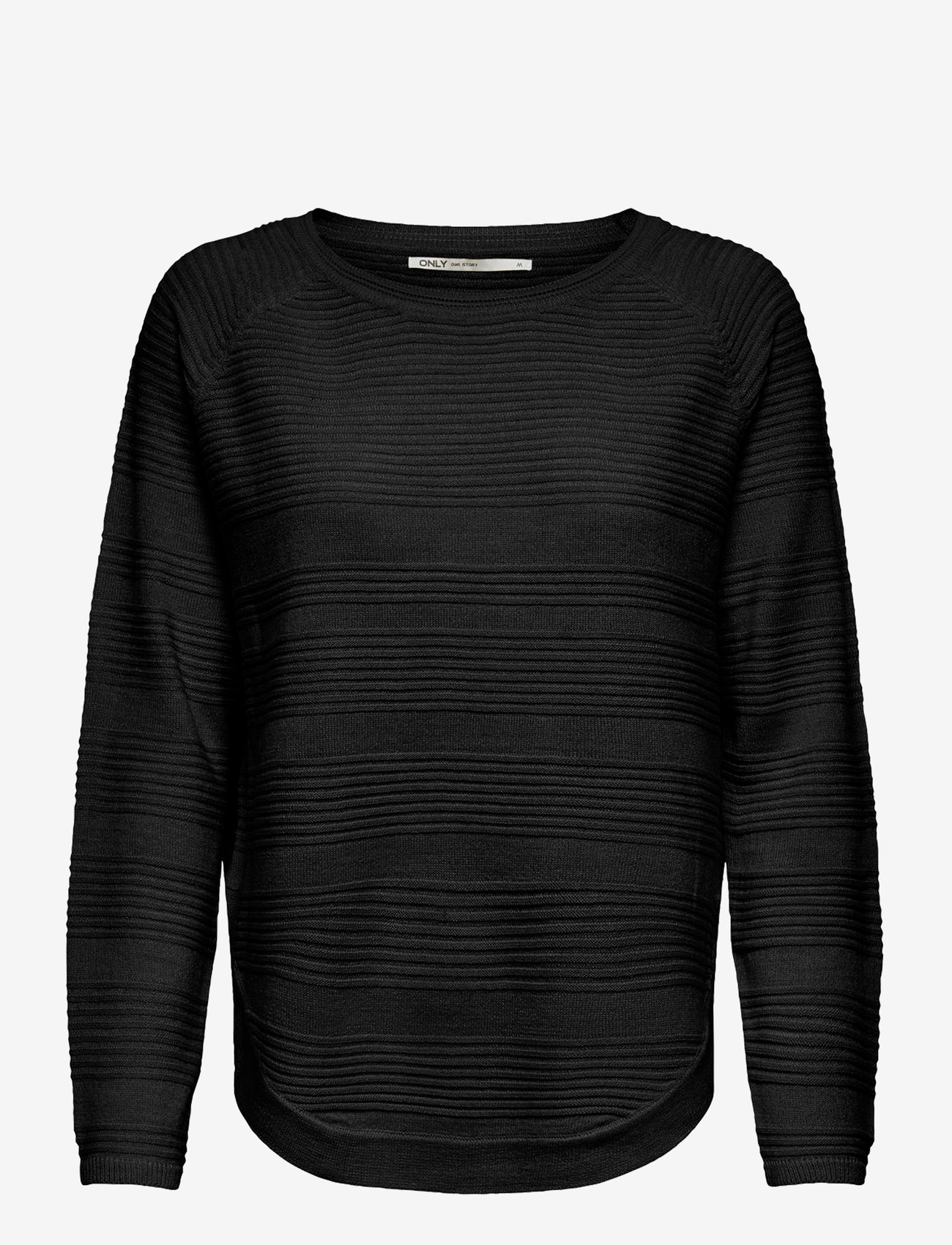 ONLY - ONLCAVIAR L/S PULLOVER KNT - stickade tröjor - black - 1
