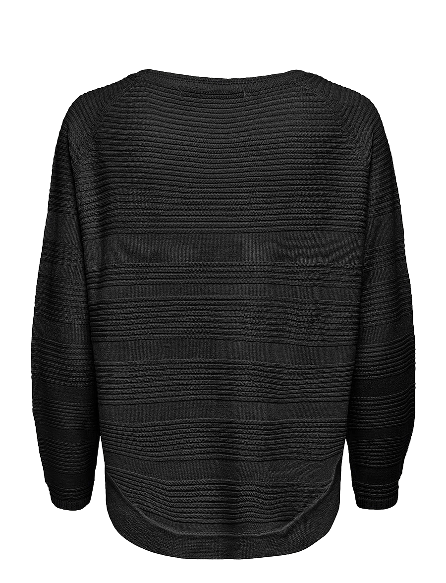 ONLY - ONLCAVIAR LS PULLOVER CS KNT - striktrøjer - black - 2