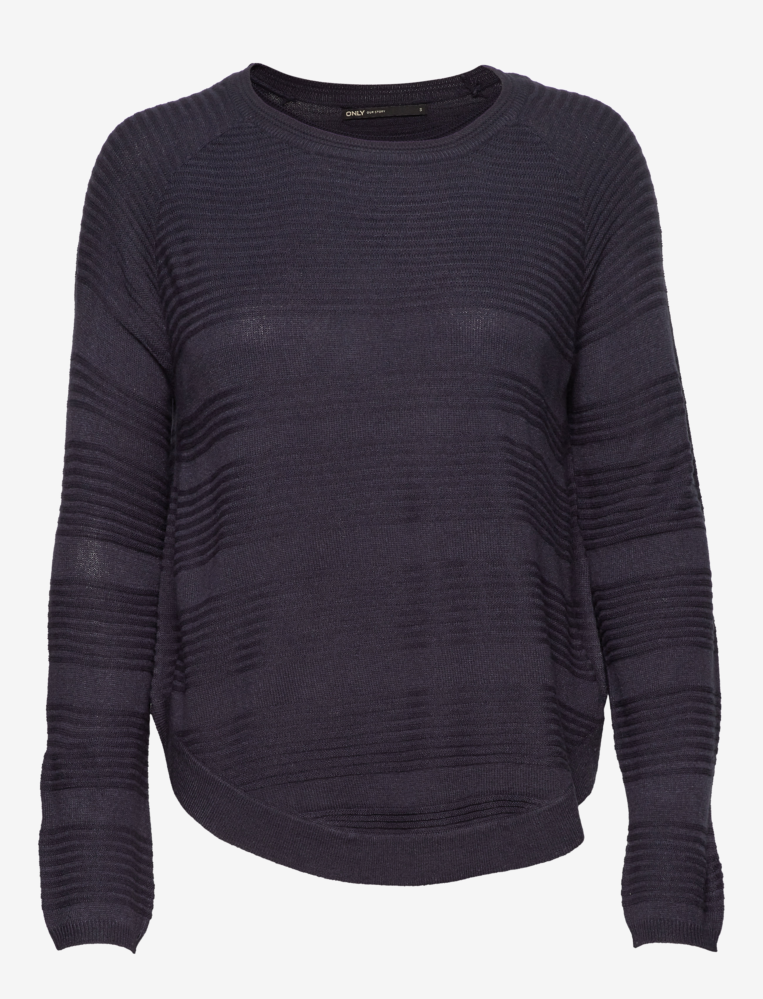 ONLY Onlcaviar Ls Pullover Cs Knt, Kvinder, Ribstrikket Pullover, Navy, Str: L