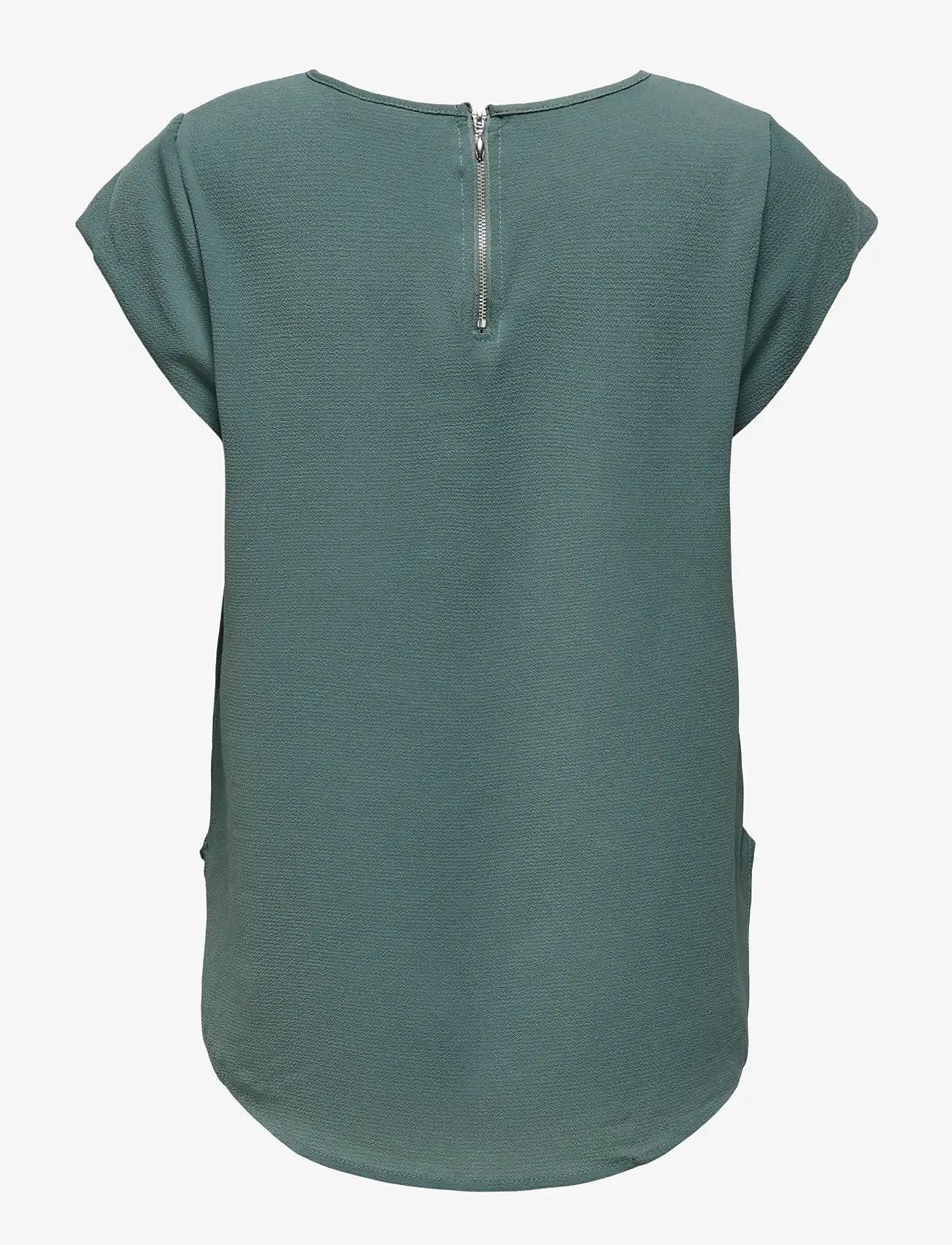 ONLY - ONLVIC S/S SOLID TOP NOOS WVN - lühikeste varrukatega pluusid - balsam green - 1