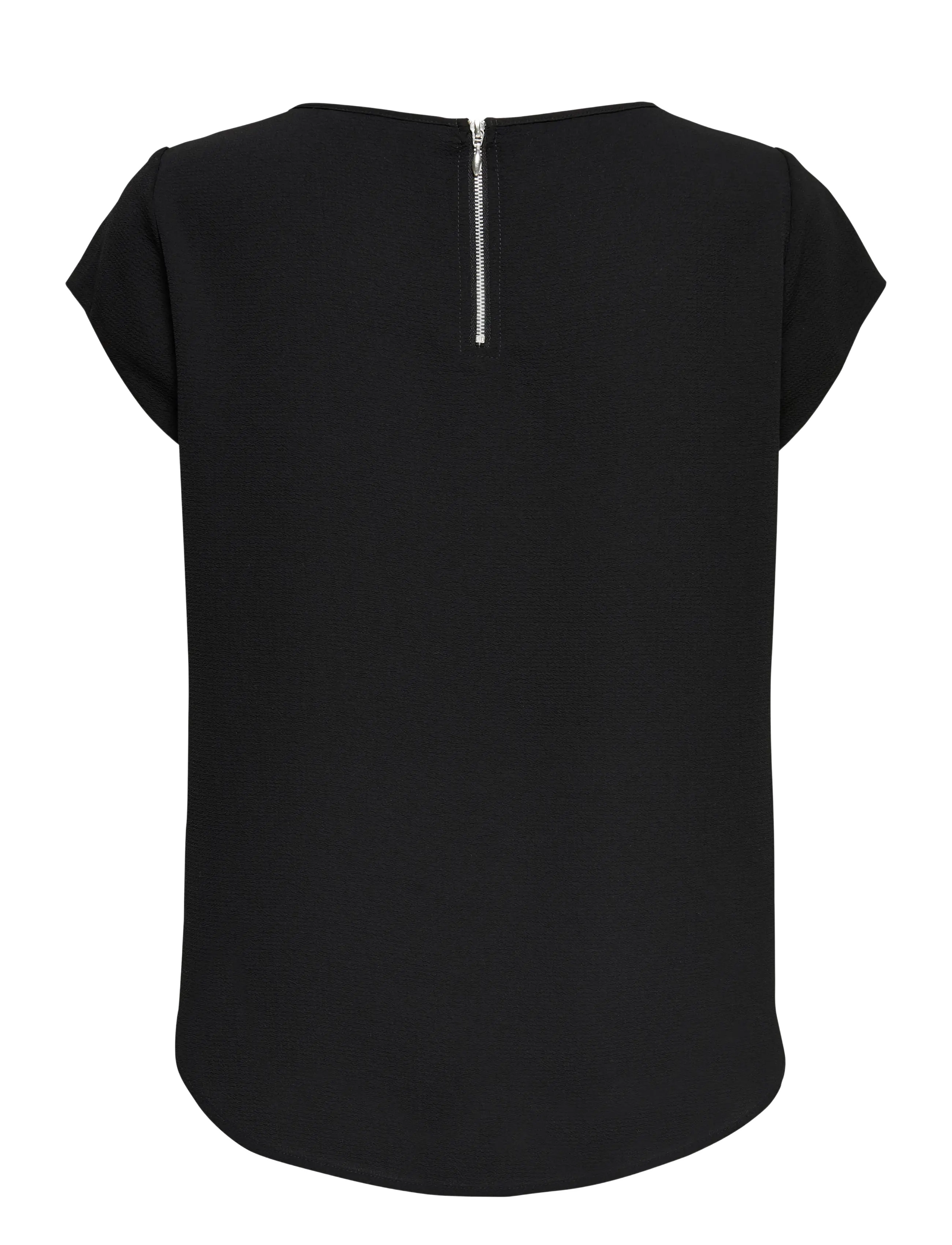 ONLY - ONLVIC S/S SOLID TOP NOOS WVN - short-sleeved blouses - black - 2