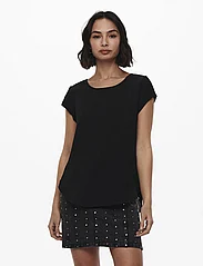 ONLY - ONLVIC S/S SOLID TOP NOOS PTM - short-sleeved blouses - black - 2