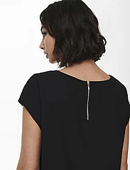 ONLY - ONLVIC S/S SOLID TOP NOOS PTM - lühikeste varrukatega pluusid - black - 5