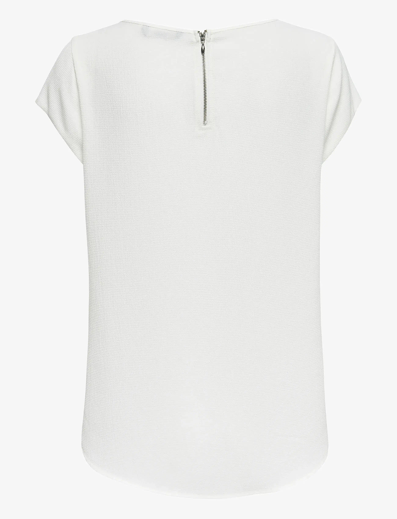 ONLY - ONLVIC S/S SOLID TOP NOOS WVN - short-sleeved blouses - cloud dancer - 2