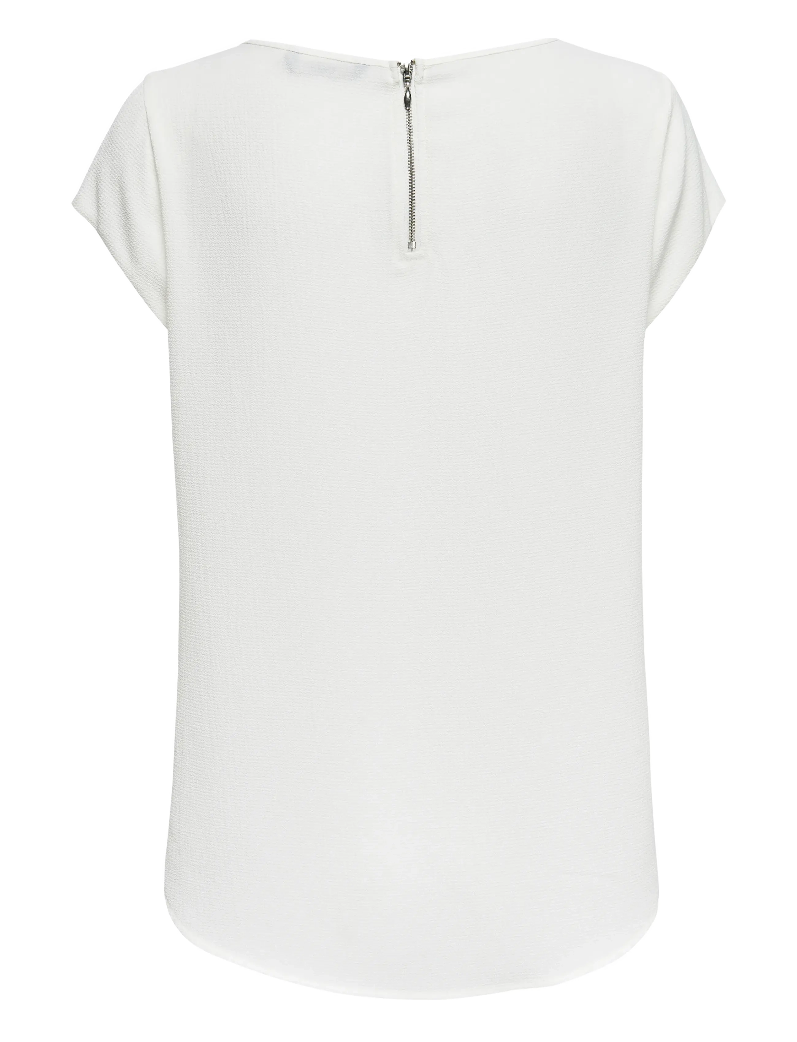 ONLY - ONLVIC S/S SOLID TOP NOOS WVN - kurzärmelige blusen - cloud dancer - 2