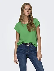 ONLY - ONLVIC S/S SOLID TOP NOOS PTM - short-sleeved blouses - green bee - 2