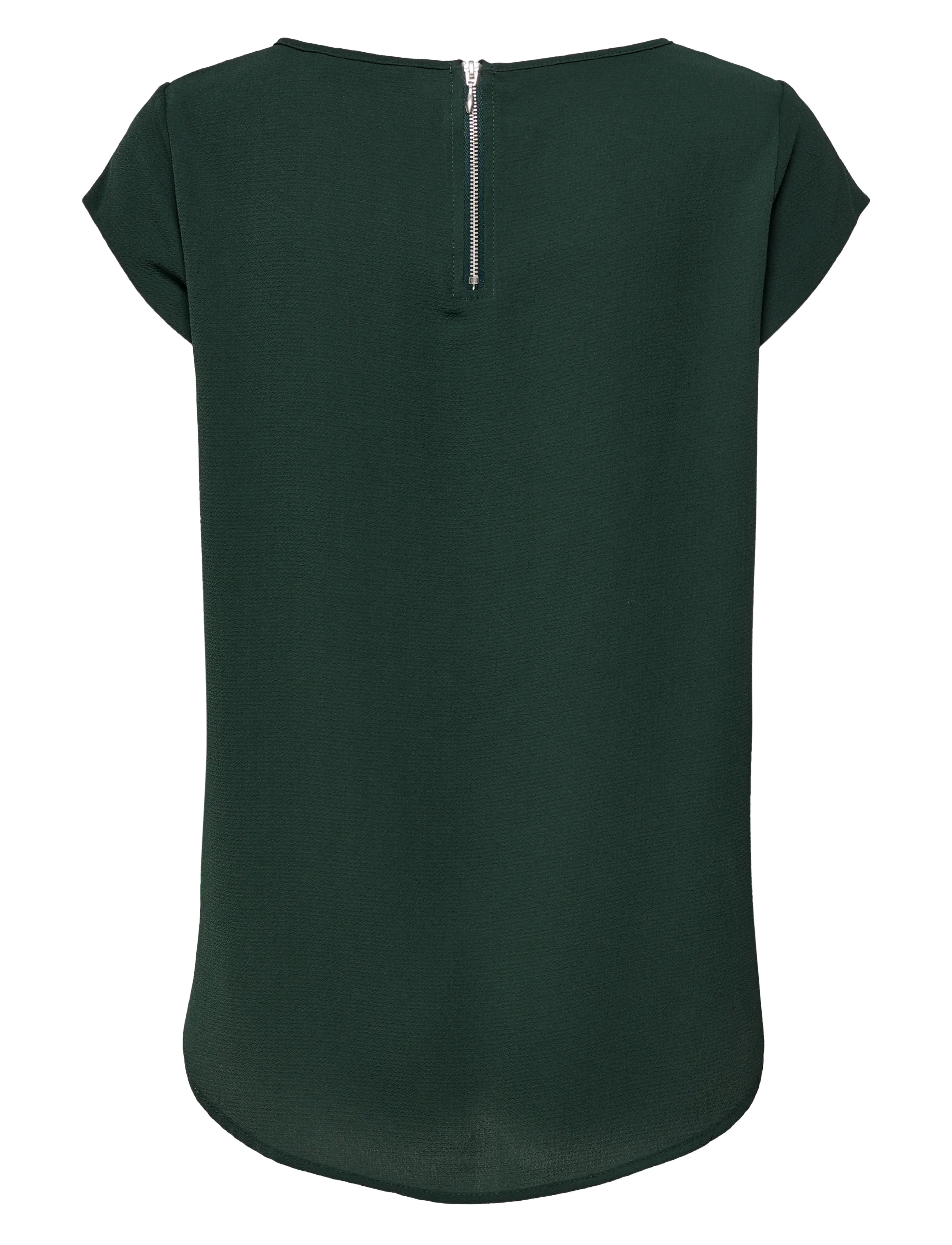 ONLY - ONLVIC S/S SOLID TOP NOOS WVN - kurzämlige blusen - green gables - 2