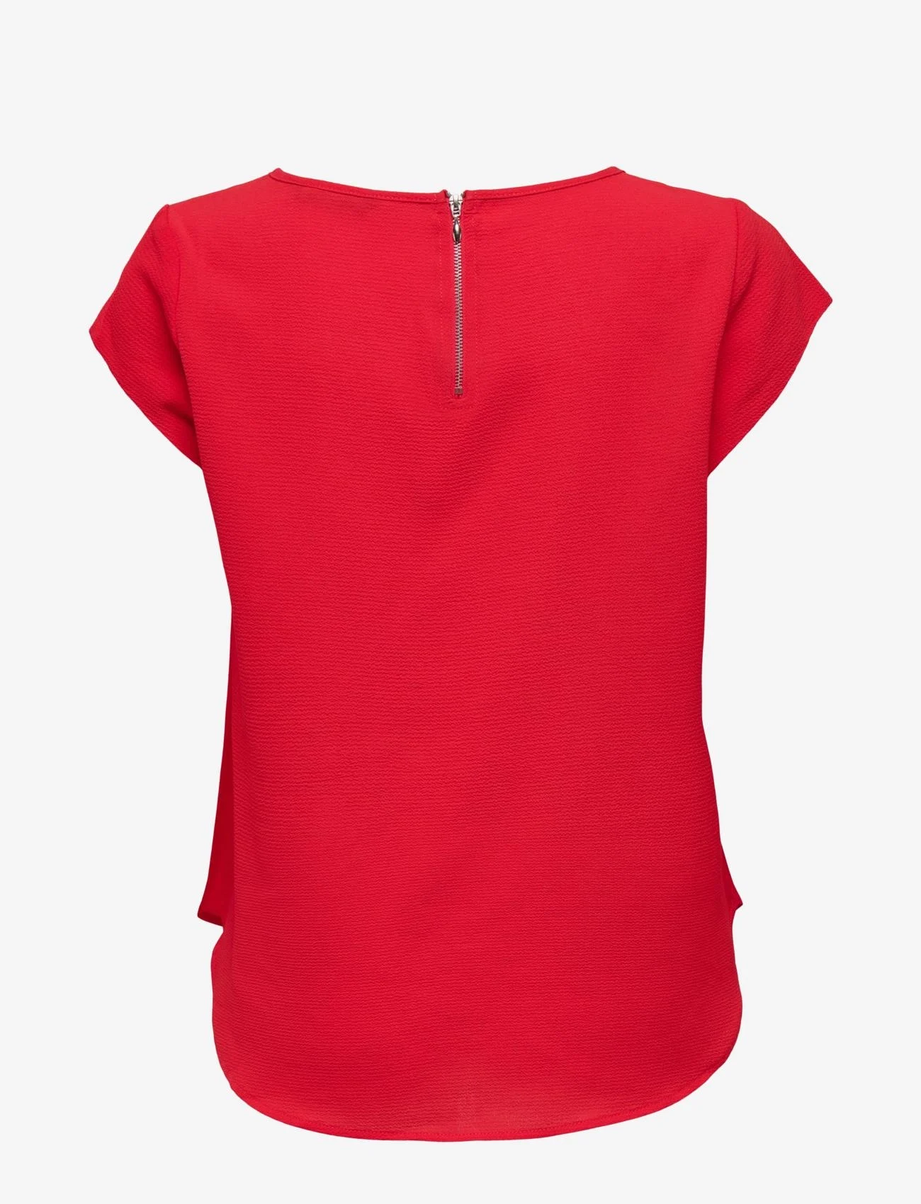 ONLY - ONLVIC S/S SOLID TOP NOOS PTM - kortärmade blusar - high risk red - 1