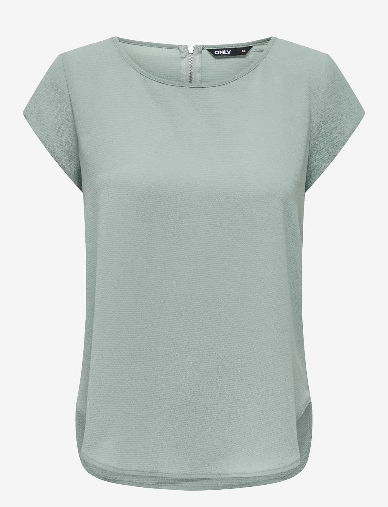 ONLY - ONLVIC S/S SOLID TOP NOOS WVN - kurzämlige blusen - jadeite - 1