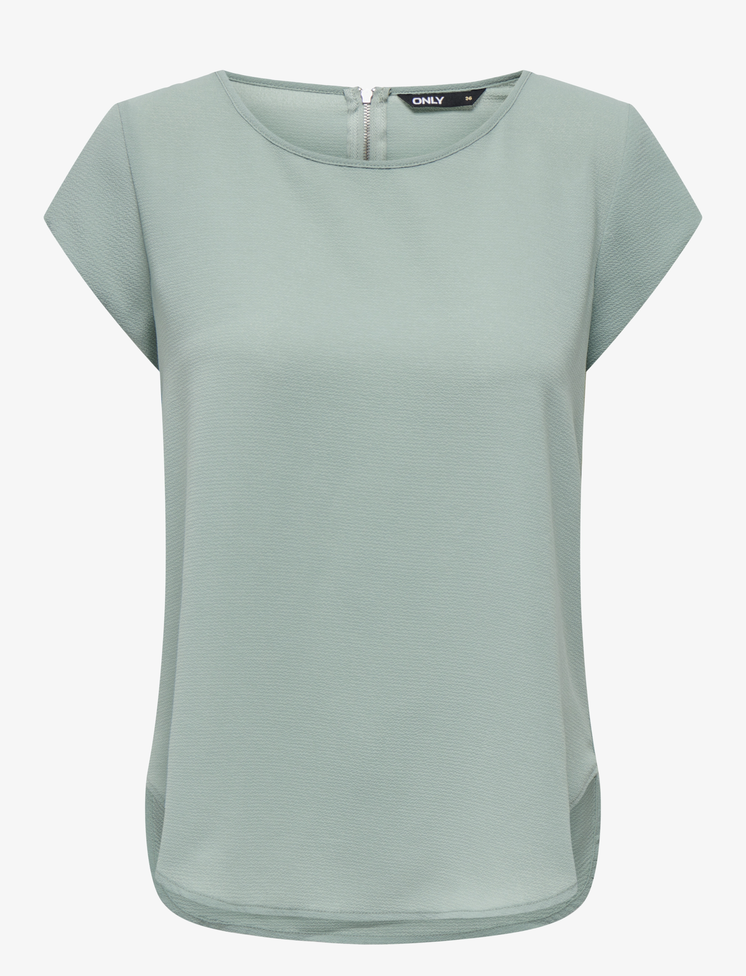 ONLY ONLVIC S/S SOLID TOP NOOS WVN - Pluusid ja särgid - JADEITE / green
