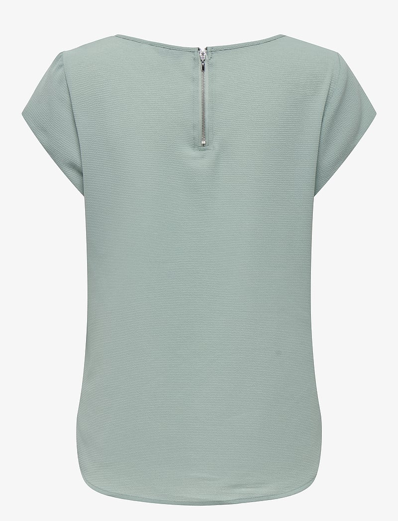 ONLY - ONLVIC S/S SOLID TOP NOOS WVN - lühikeste varrukatega pluusid - jadeite - 2