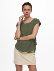 ONLY - ONLVIC S/S SOLID TOP NOOS PTM - short-sleeved blouses - kalamata - 2