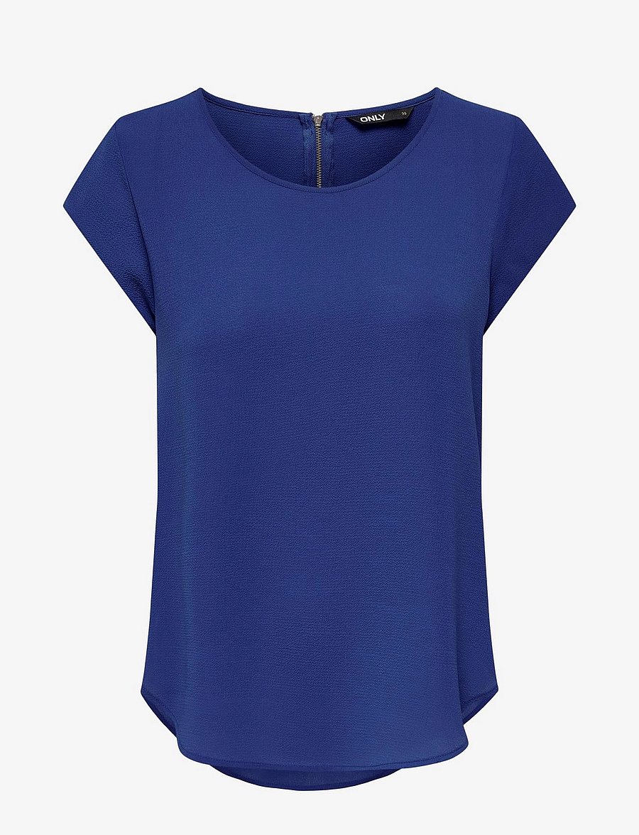 ONLY - ONLVIC S/S SOLID TOP NOOS WVN - blūzes ar īsām piedurknēm - surf the web - 1
