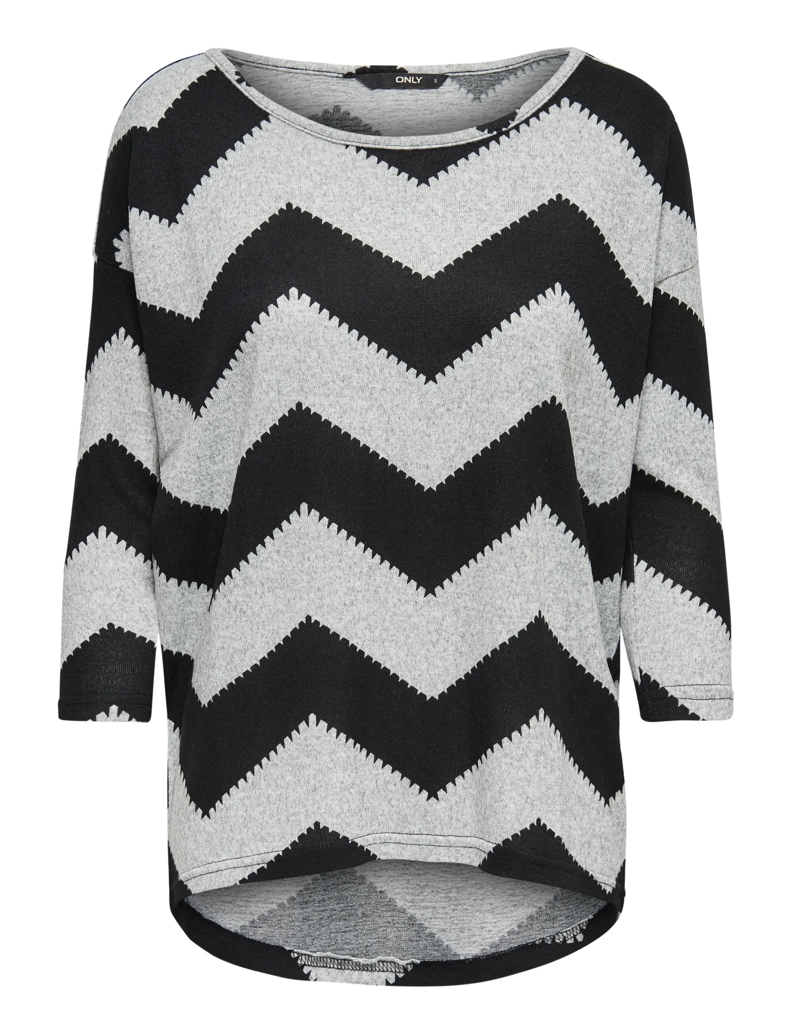 ONLELCOS 4/5 AOP TOP JRS NOOS - LIGHT GREY MELANGE