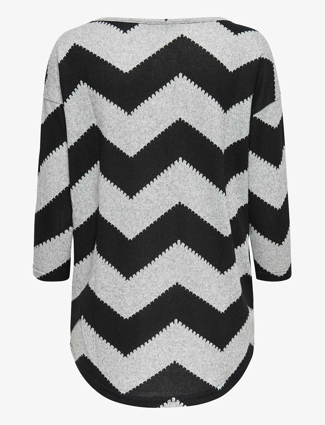 ONLY - ONLELCOS 4/5 AOP TOP JRS NOOS - långärmade toppar - light grey melange - 2