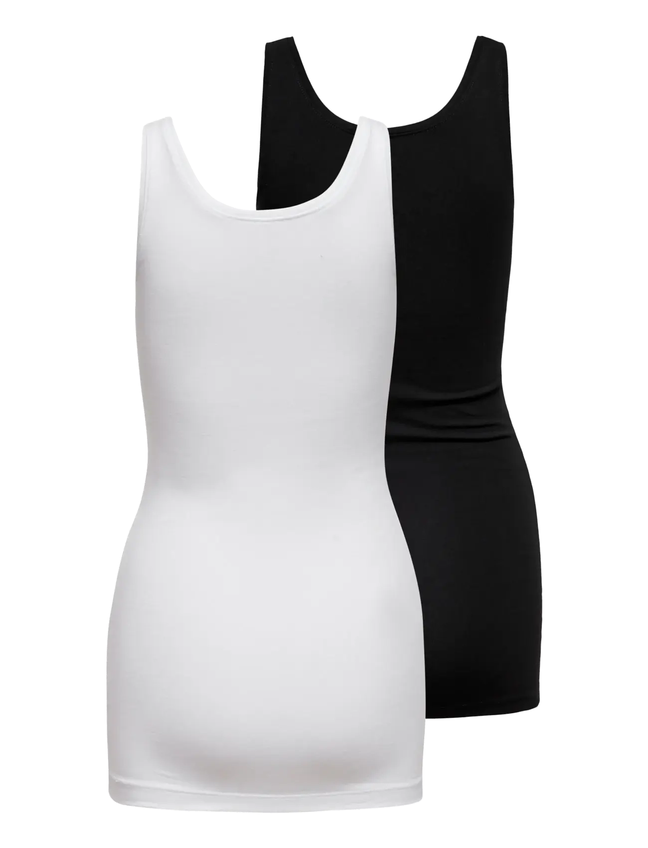 ONLY - ONLLIVE LOVE NEW LONG TT 2PACK JRS NOOS - laveste priser - black - 2