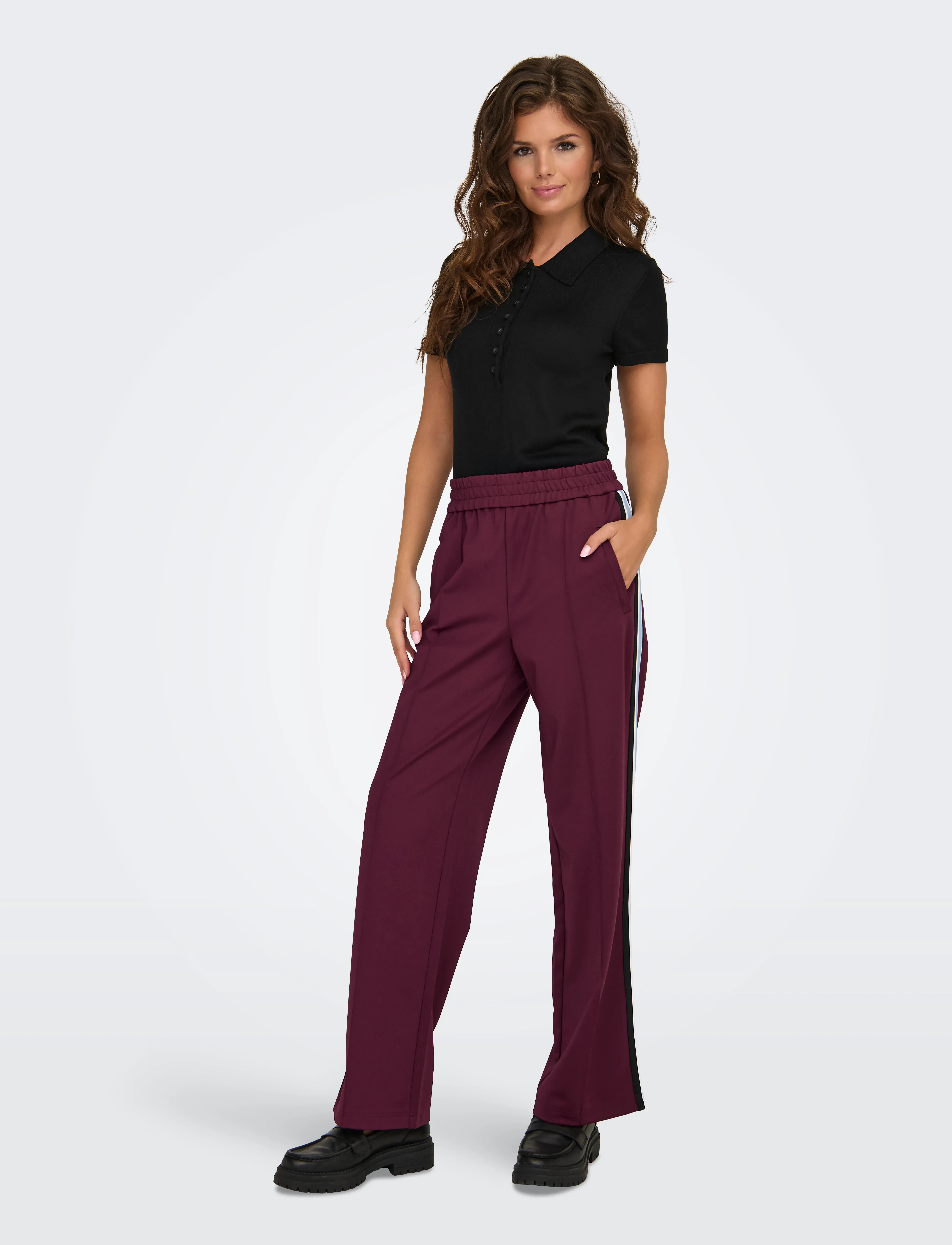 ONLY - ONLWARM UP X TRACK PANT PNT - laveste priser - burgundy - 5