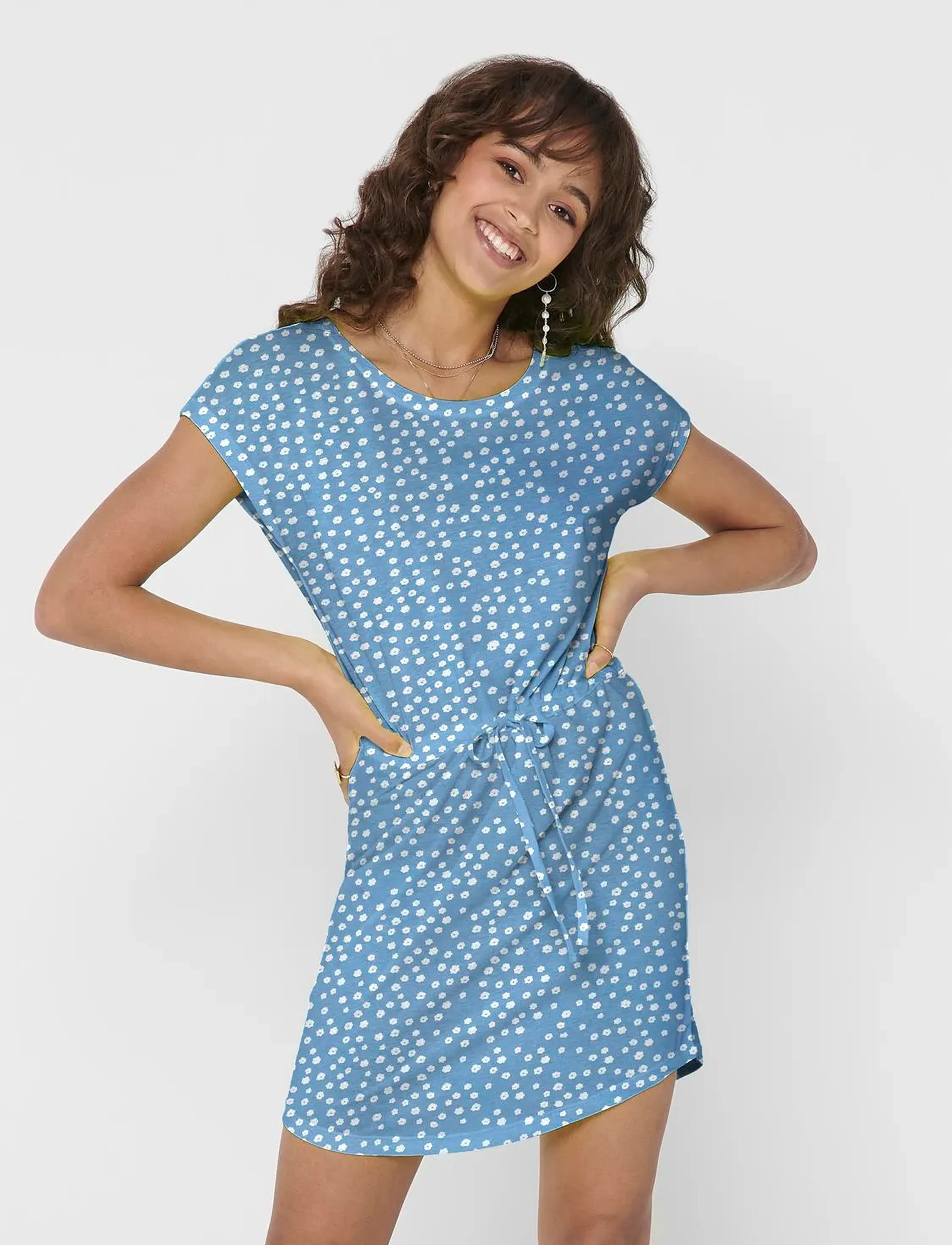 ONLY ONLMAY S/S DRESS NOOS - Kjoler - ALLURE / blue