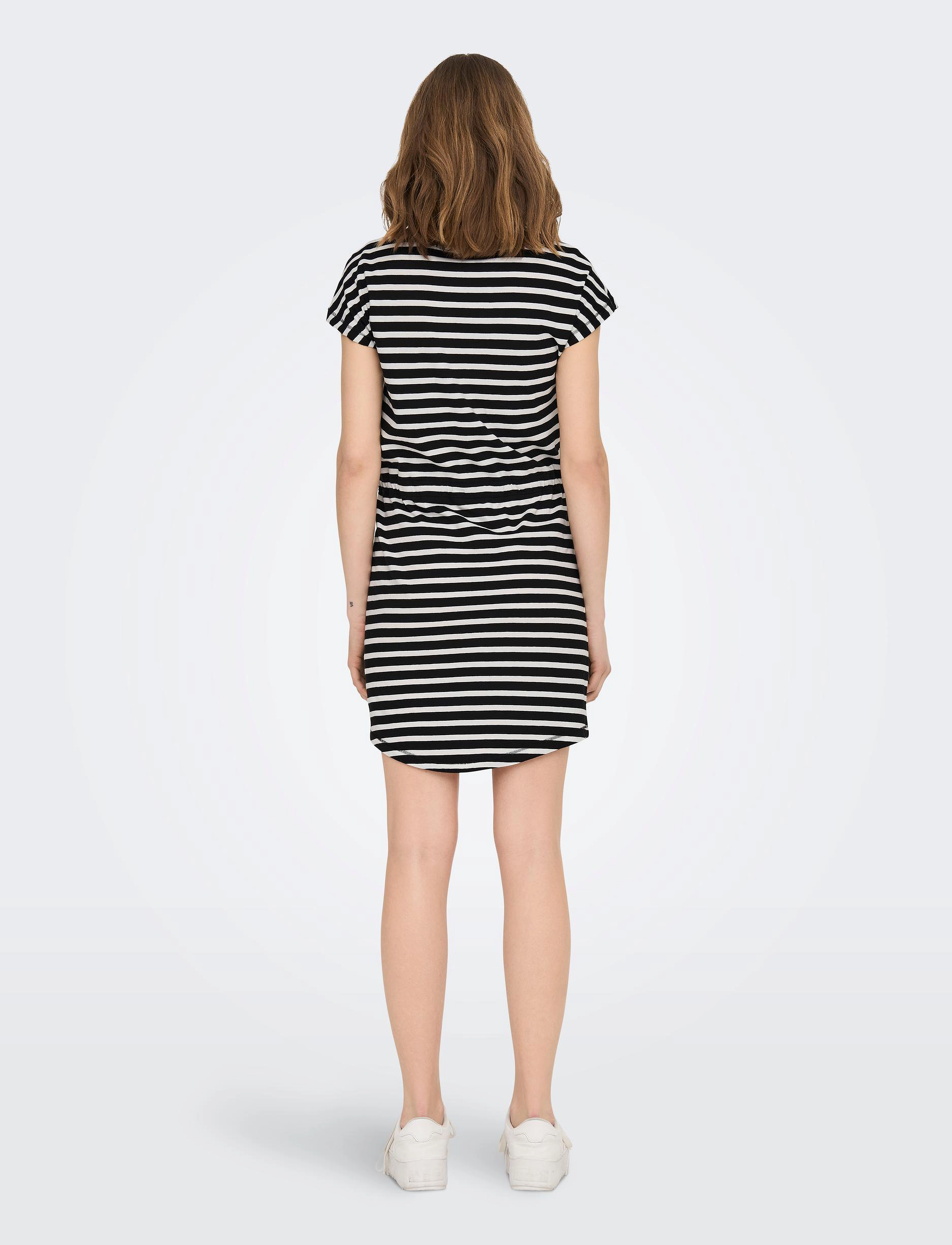 ONLY - ONLMAY S/S DRESS NOOS - t-shirt-kleider - black - 3