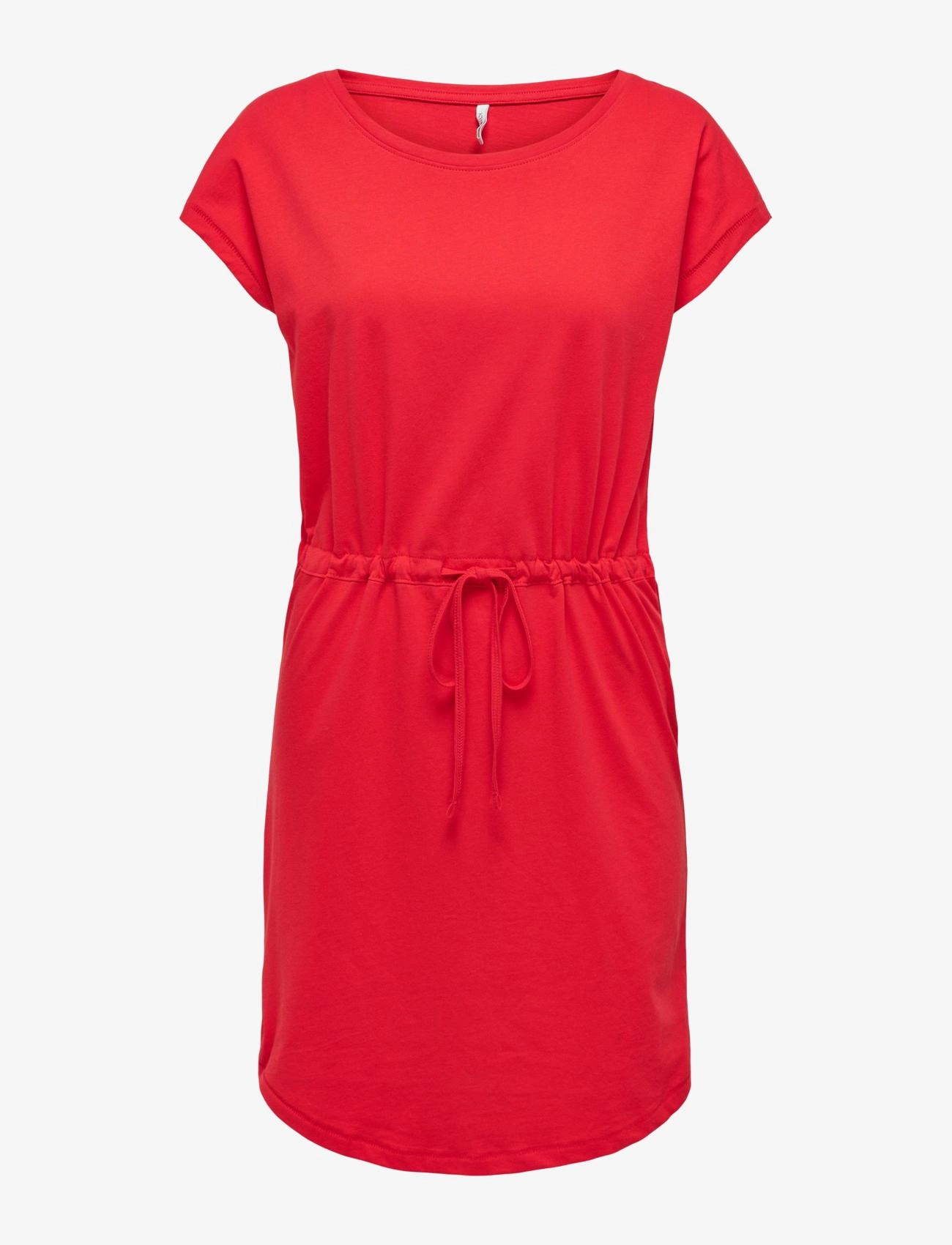 ONLMAY S/S DRESS NOOS - HIGH RISK RED