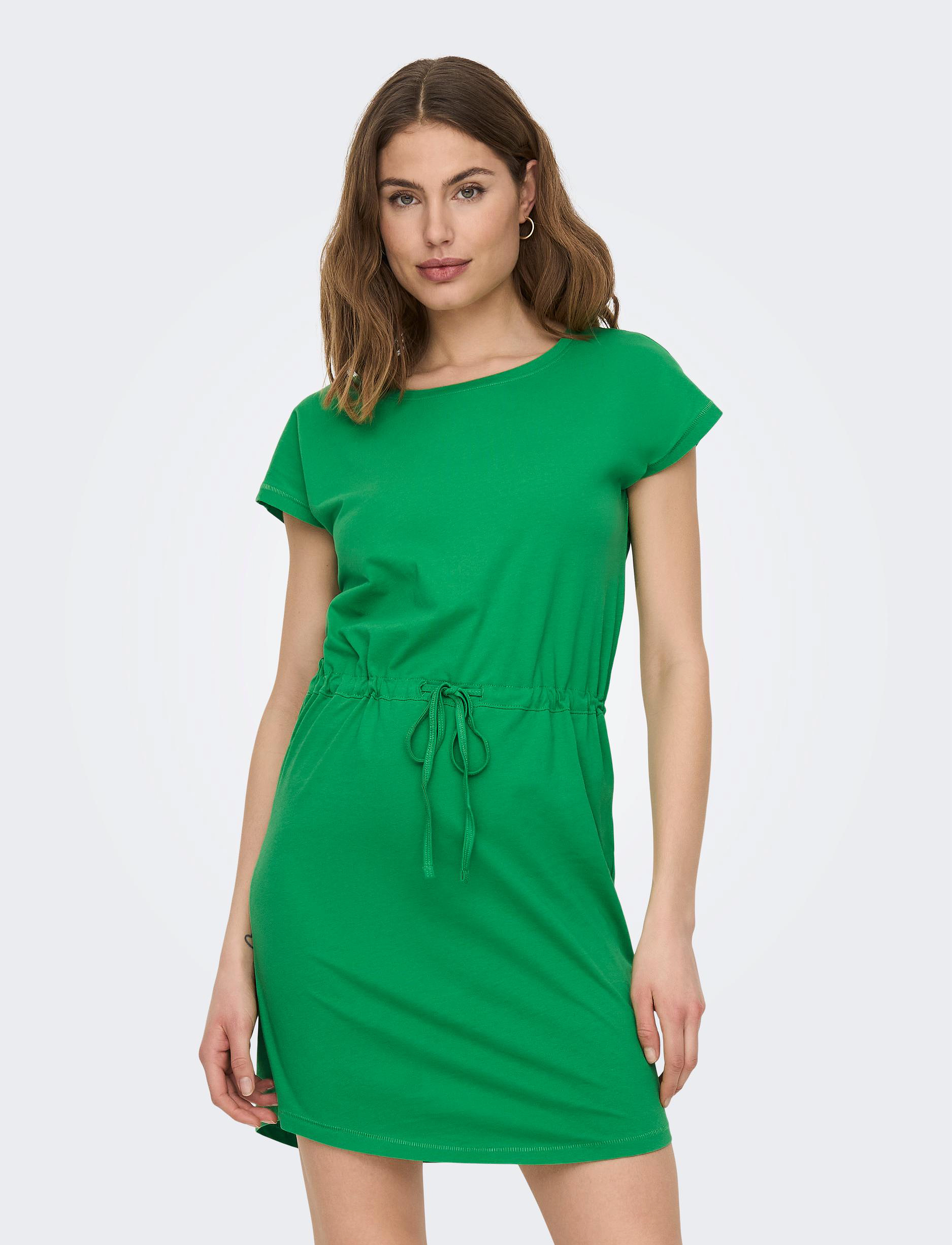 ONLY ONLMAY S/S DRESS NOOS - T-shirtklänningar - KELLY GREEN / green