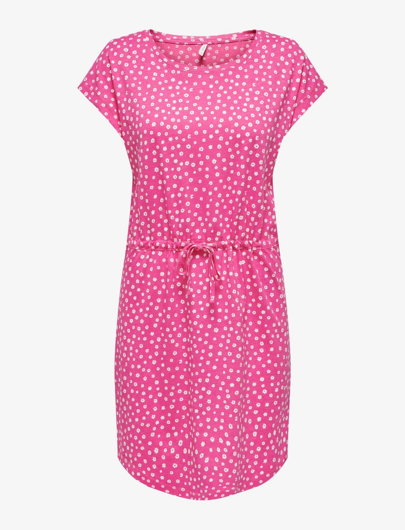 ONLY ONLMAY S/S DRESS NOOS - Kleidung - SHOCKING PINK / pink/rose