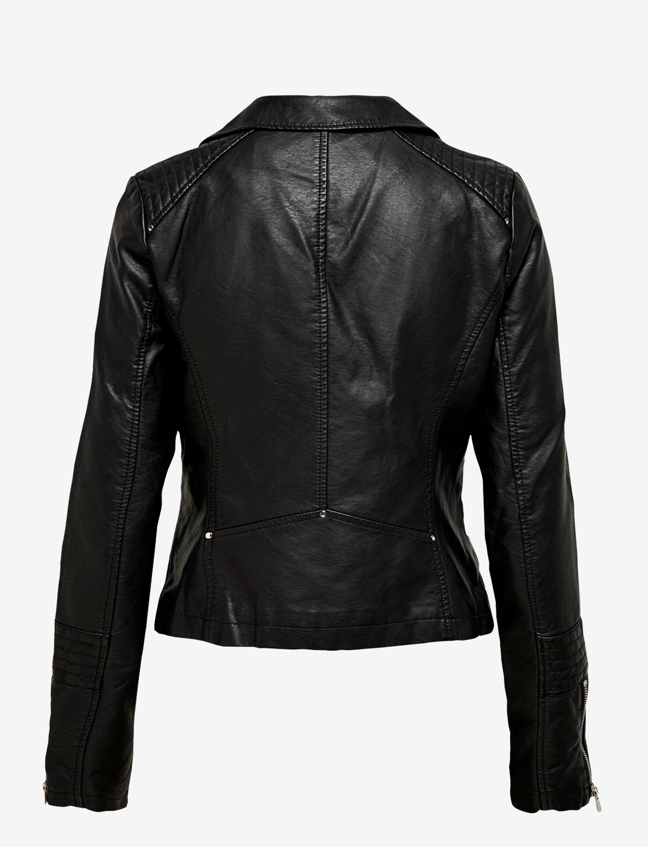 ONLY - ONLGEMMA FAUX LEATHER BIKER OTW NOOS - pavasarinės striukės - black - 1