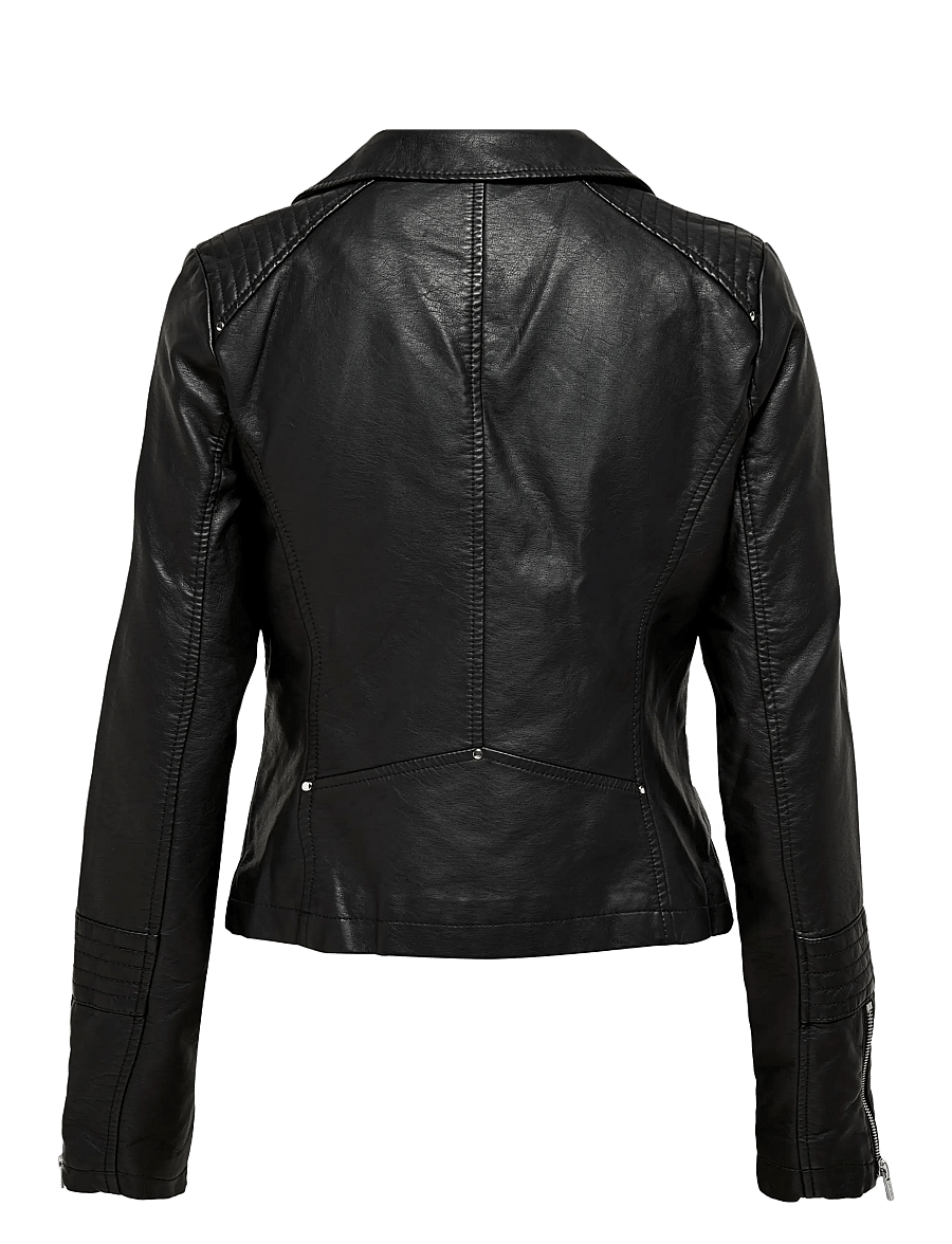 ONLY - ONLGEMMA FAUX LEATHER BIKER OTW NOOS - forårsjakker - black - 2