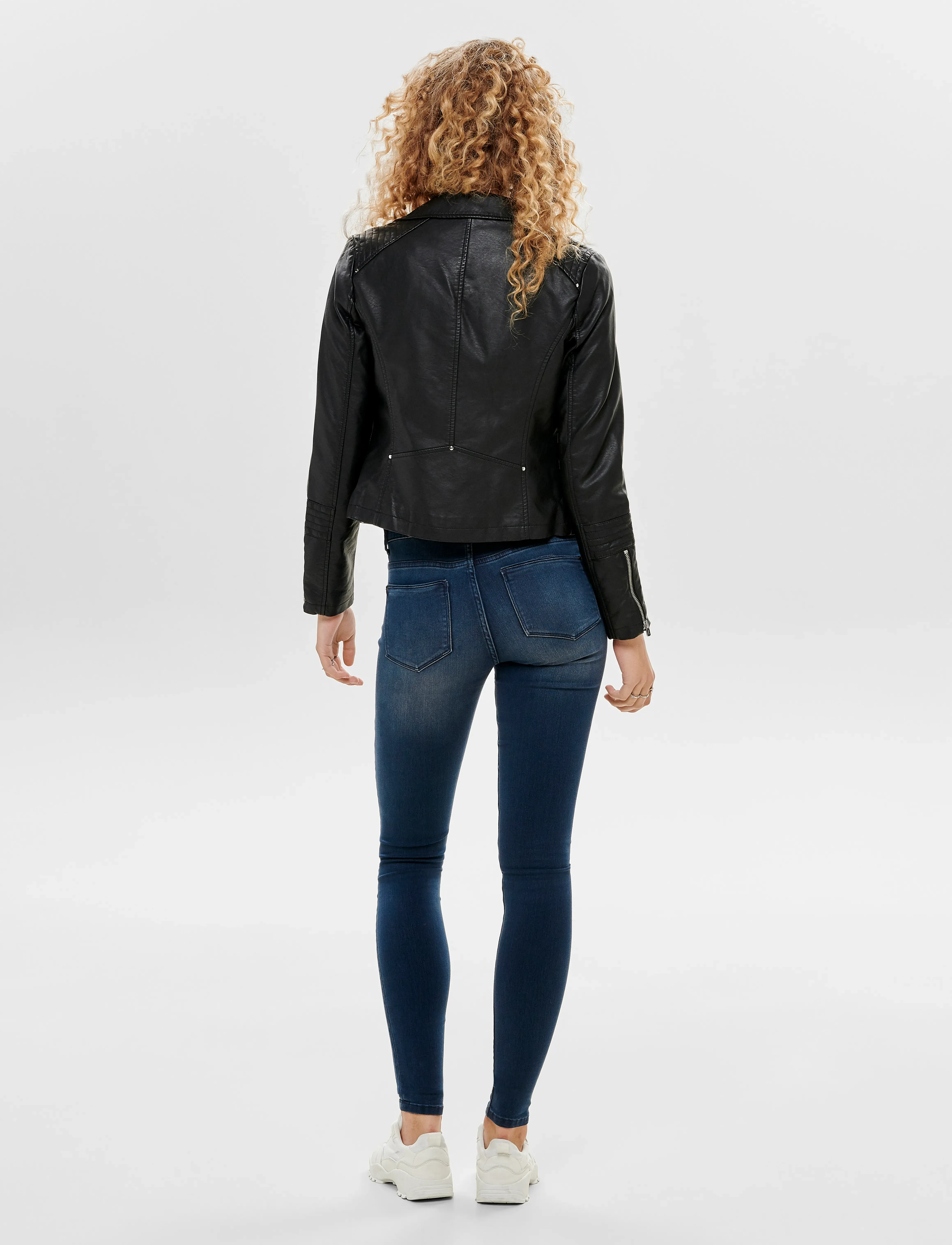 ONLY - ONLGEMMA FAUX LEATHER BIKER OTW NOOS - forårsjakker - black - 5
