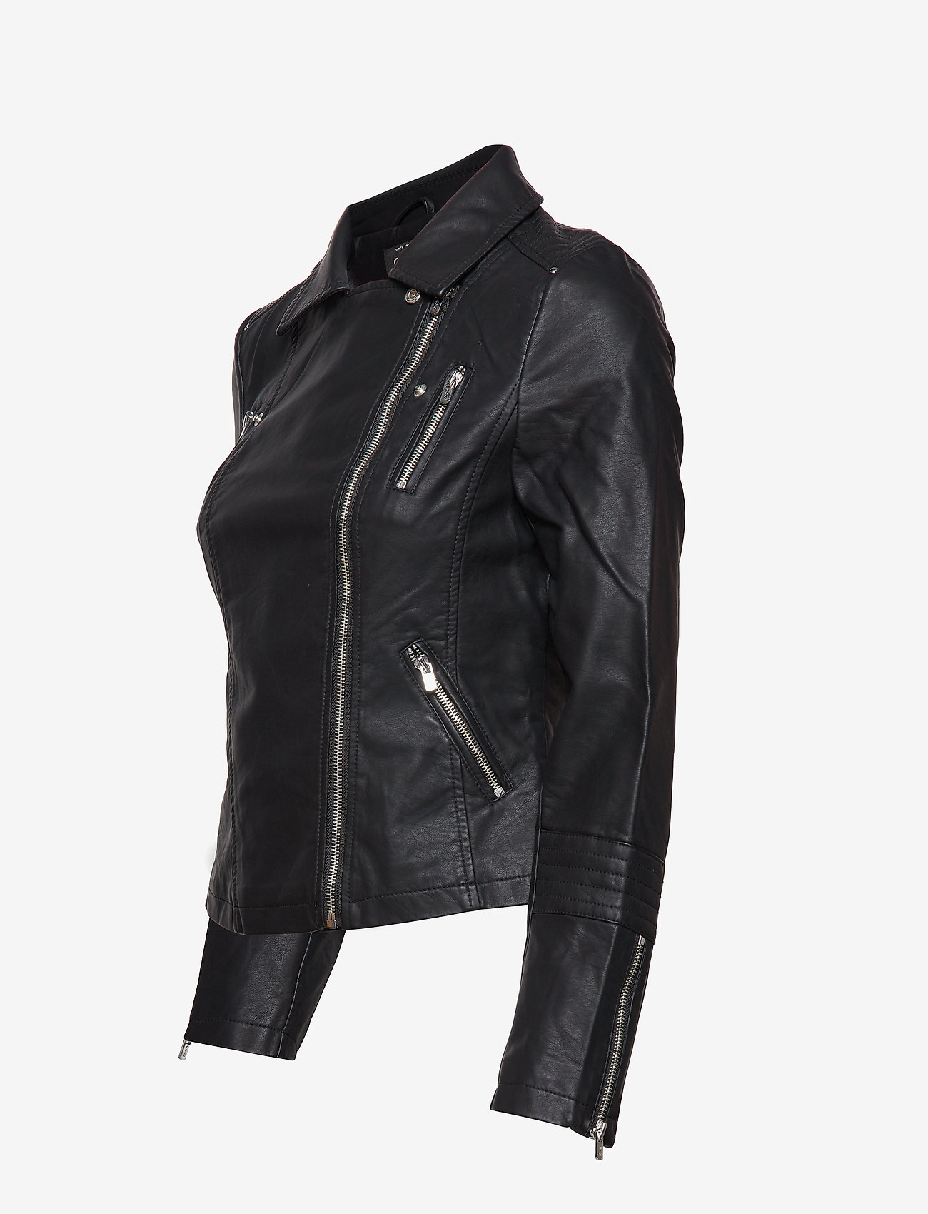 ONLY - ONLGEMMA FAUX LEATHER BIKER OTW NOOS - skinnjackor - black - 3