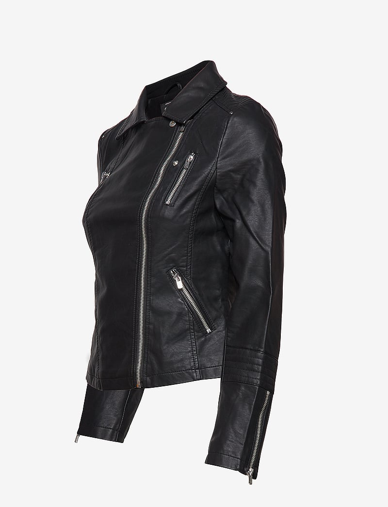 ONLY - ONLGEMMA FAUX LEATHER BIKER OTW NOOS - lederjacken - black - 3