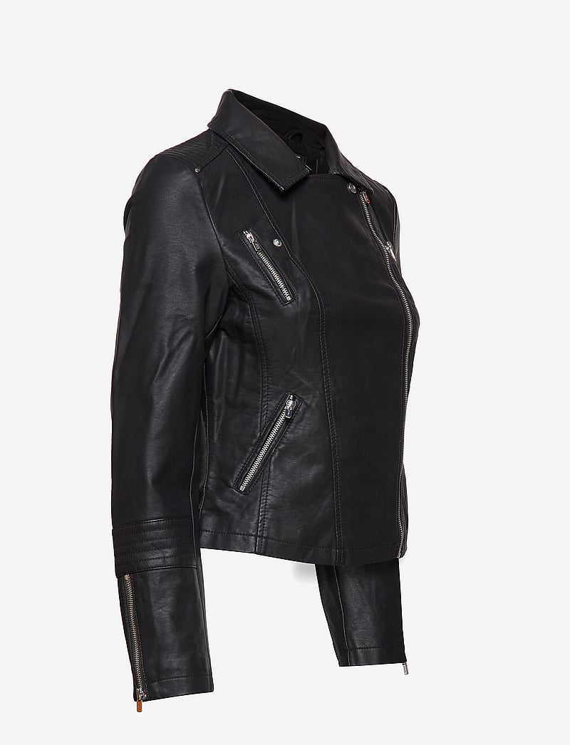ONLY - ONLGEMMA FAUX LEATHER BIKER OTW NOOS - lederjacken - black - 4