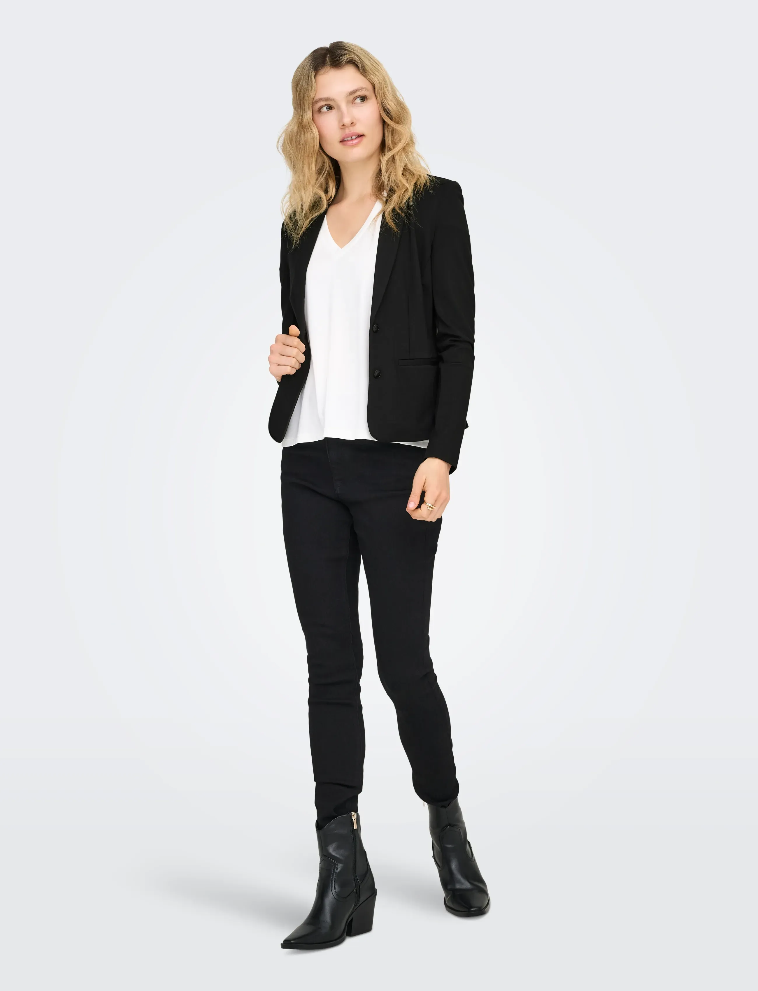 ONLY - ONLPOPTRASH BLAZER TLR NOOS - vakarėlių drabužiai išparduotuvių kainomis - black - 4