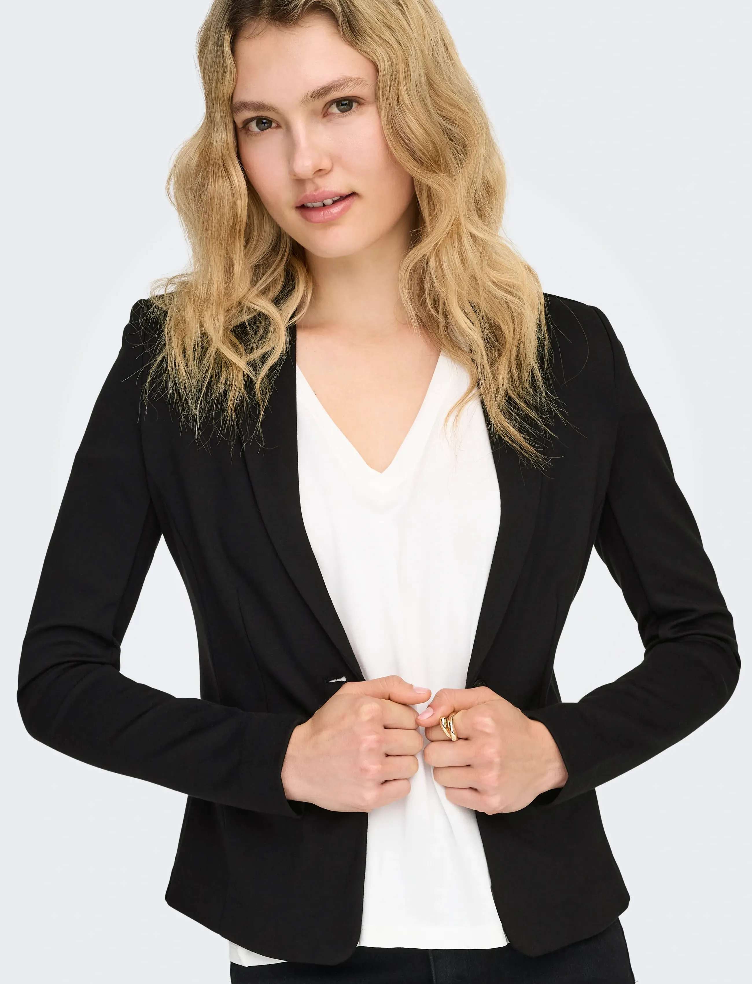 ONLY - ONLPOPTRASH BLAZER TLR NOOS - vakarėlių drabužiai išparduotuvių kainomis - black - 5