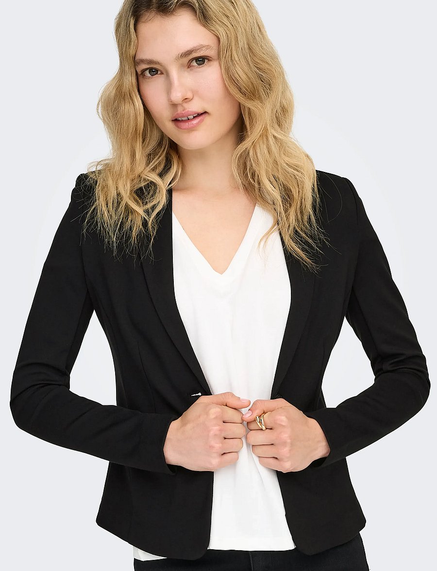 ONLY - ONLPOPTRASH BLAZER TLR NOOS - single breasted blazers - black - 5