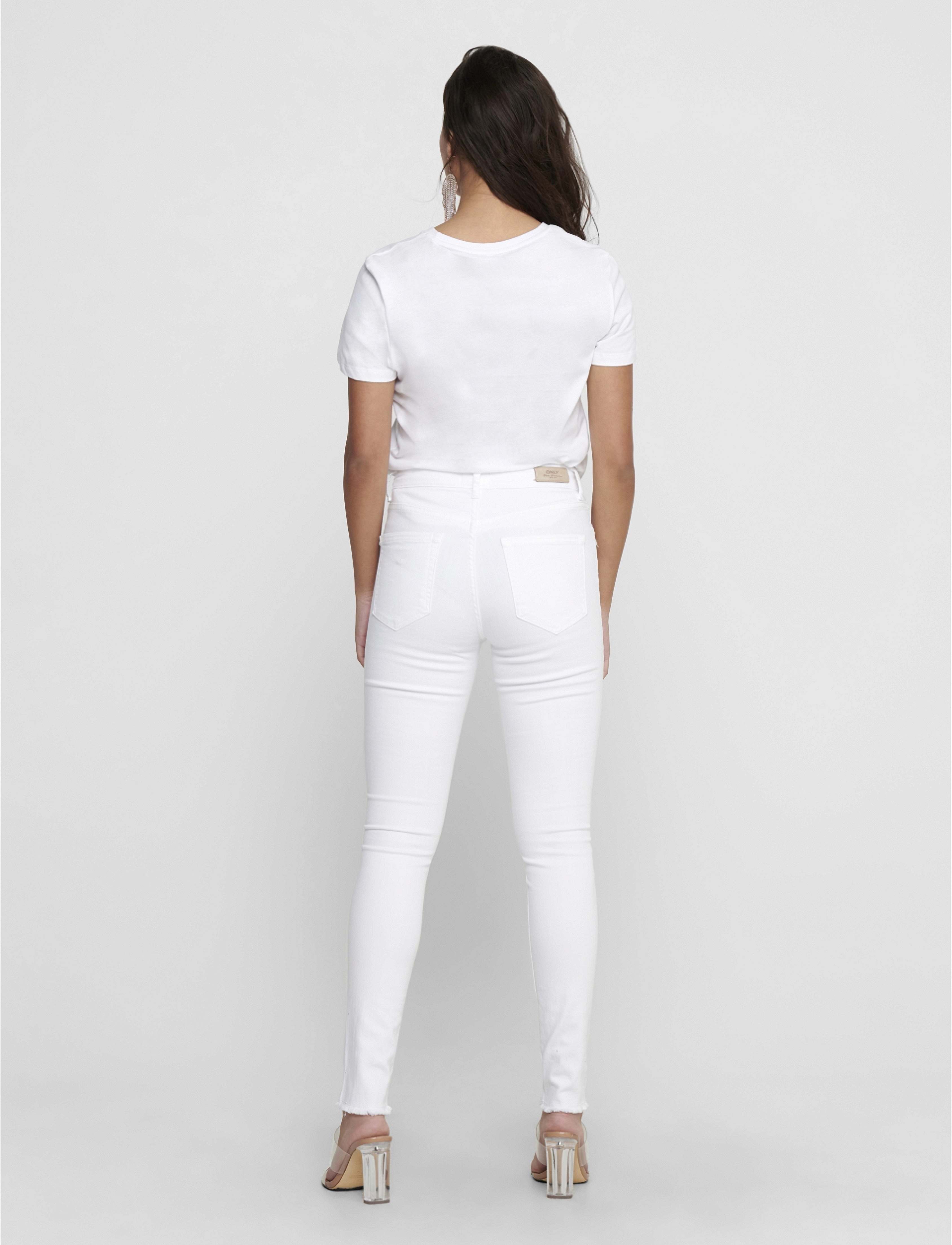 ONLY - ONLBLUSH MID SK RW ANK DNM REA0730 NOOS - white - 3