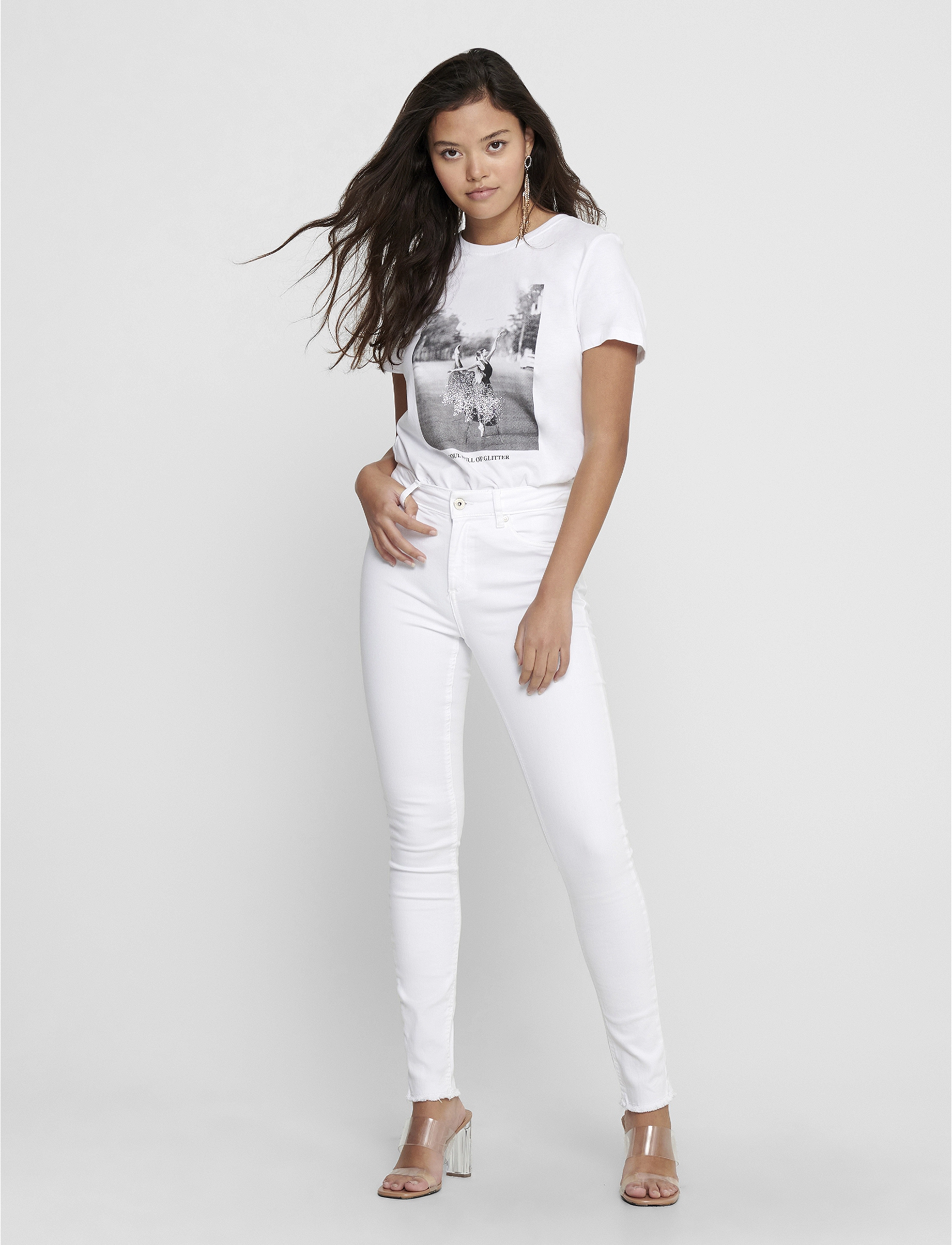 ONLY - ONLBLUSH MID SK RW ANK DNM REA0730 NOOS - white - 4
