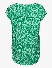 ONLY - ONLVIC S/S AOP TOP NOOS PTM - short-sleeved blouses - green bee - 1