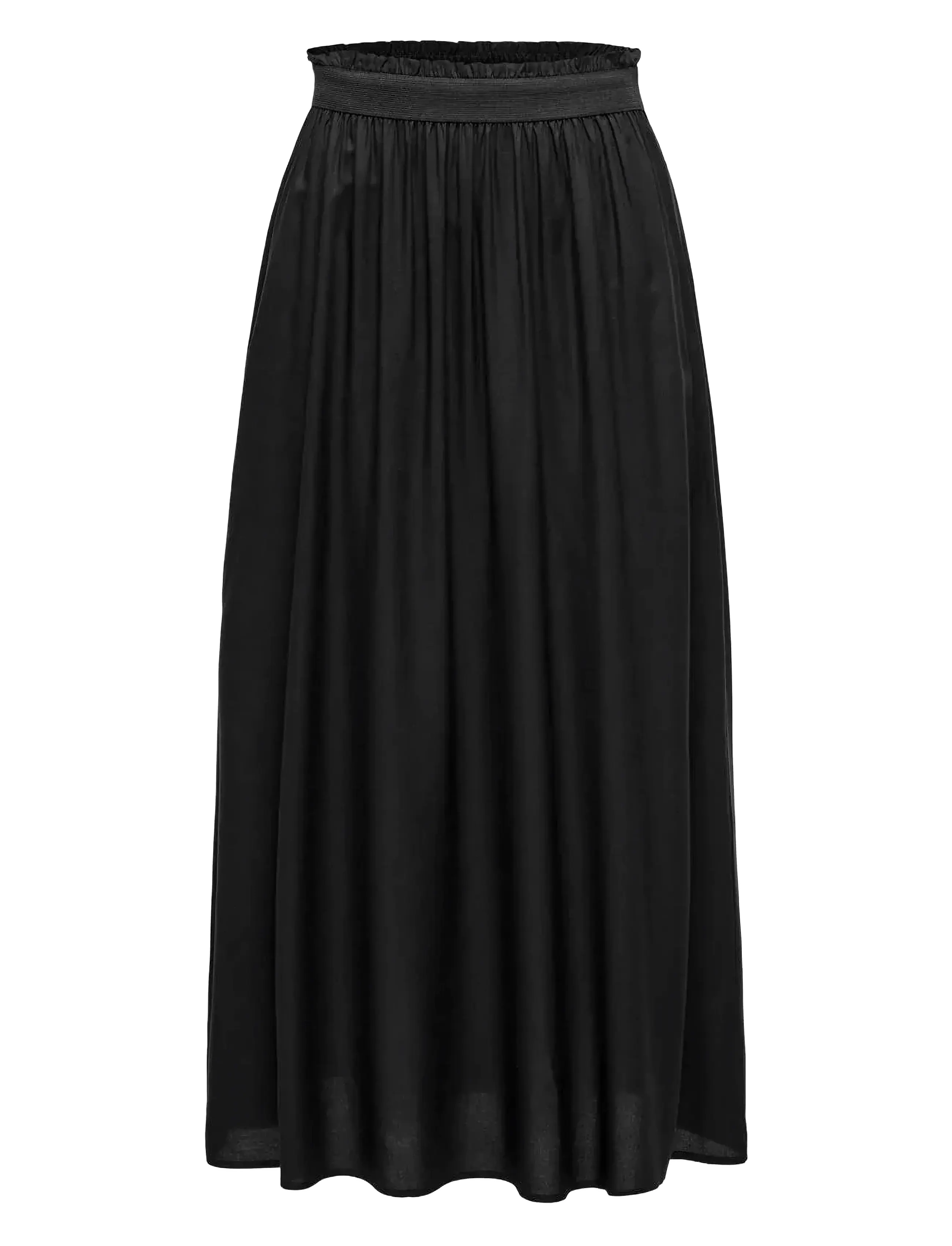 ONLY ONLVENEDIG LIFE LONG SKIRT WVN NOOS - Maxi nederdele - BLACK / black