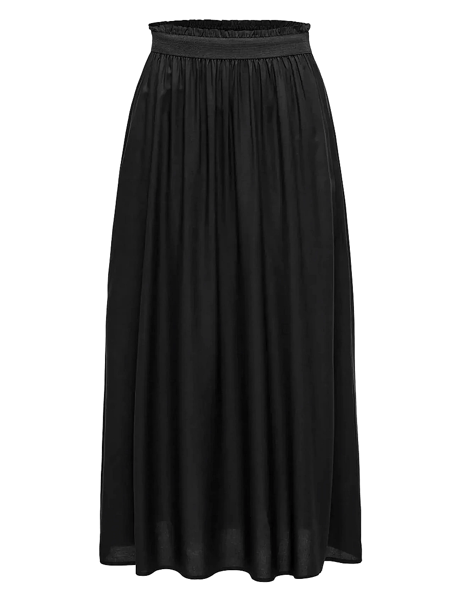 ONLY - ONLVENEDIG LIFE LONG SKIRT WVN NOOS - maxi röcke - black - 1