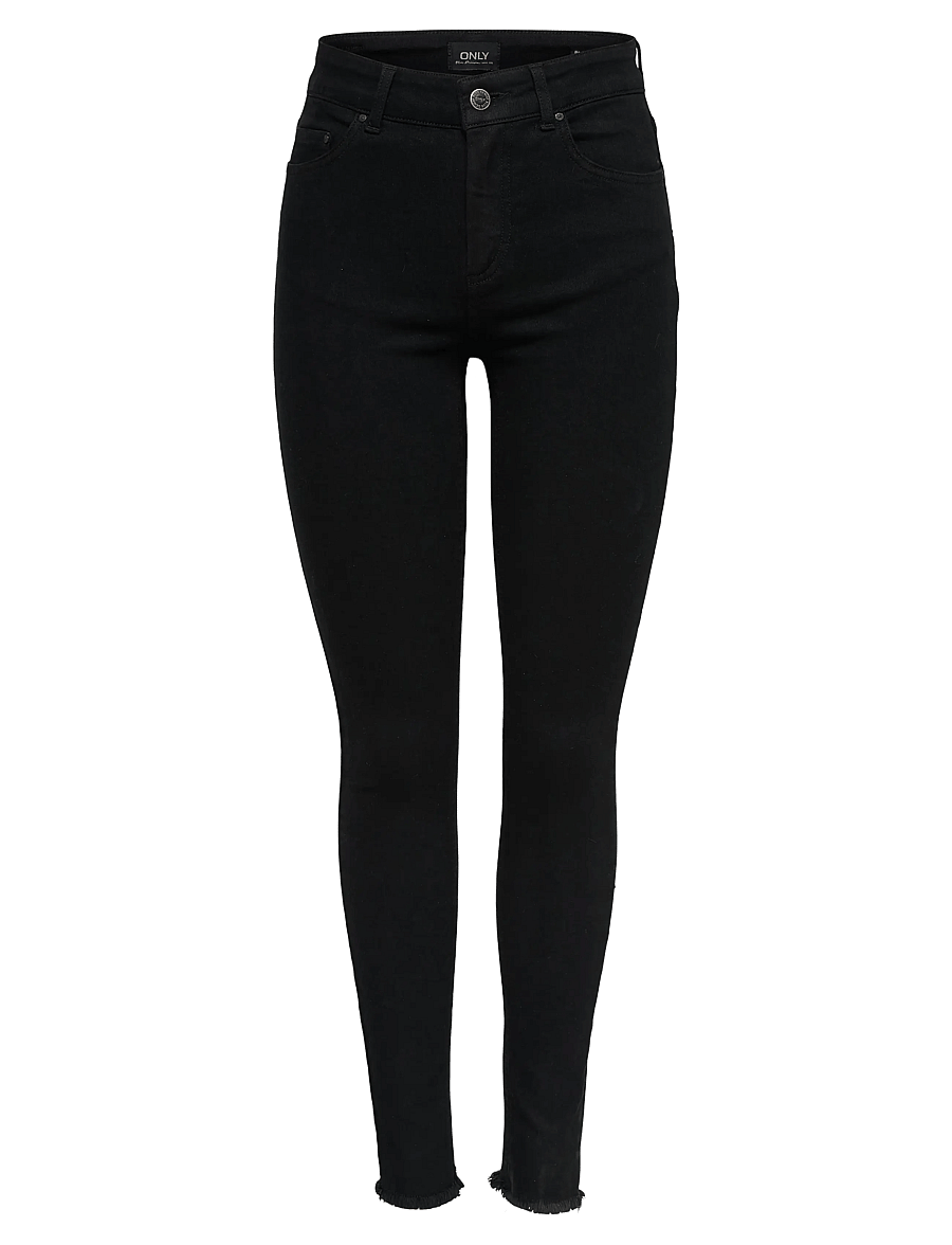 ONLY - ONLBLUSH MID SK ANK RW DNM REA2343 NOOS - skinny jeans - black denim - 1