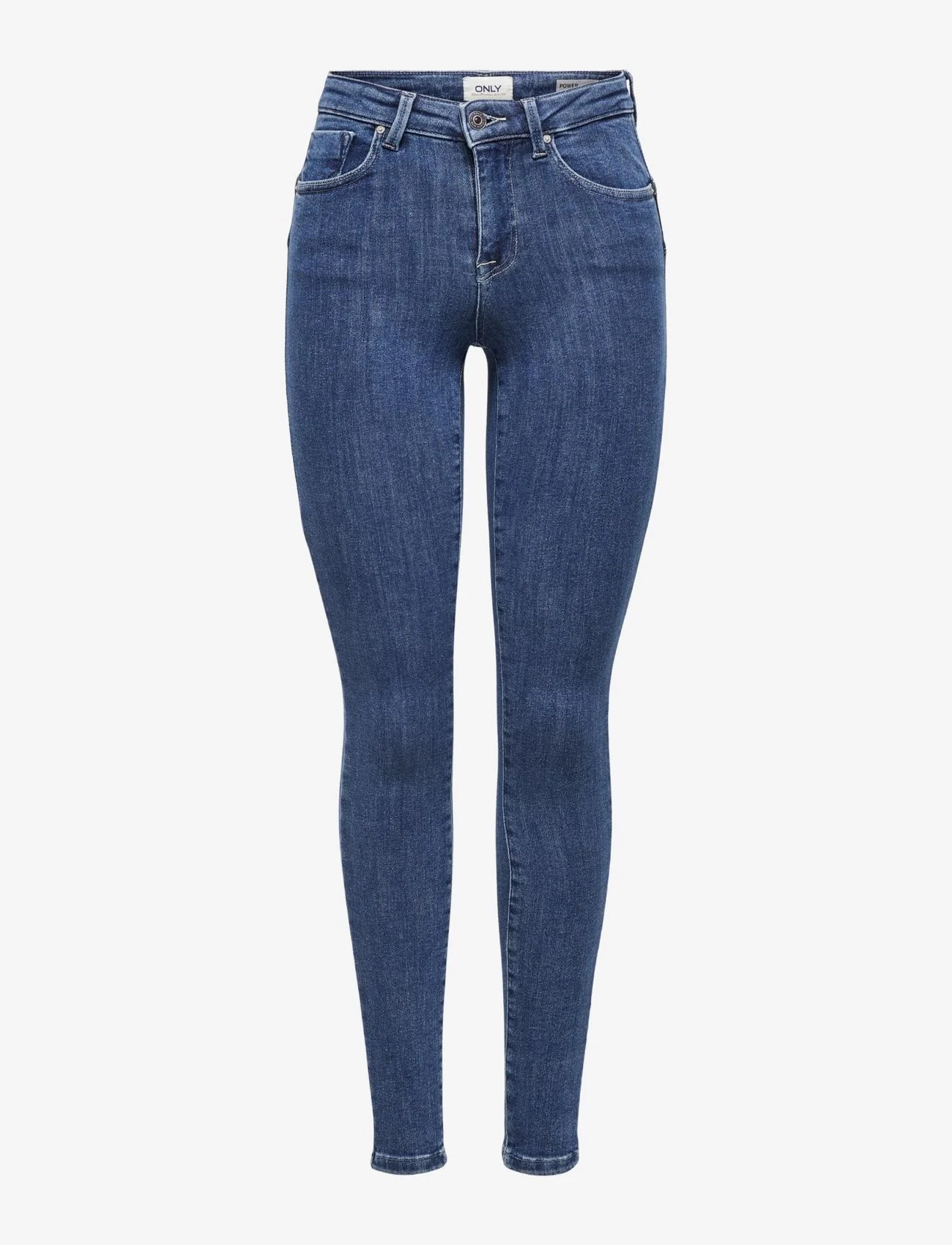 ONLY - ONLPOWER MID PUSHUP SK REA3223 NOOS - skinny jeans - dark blue denim - 0