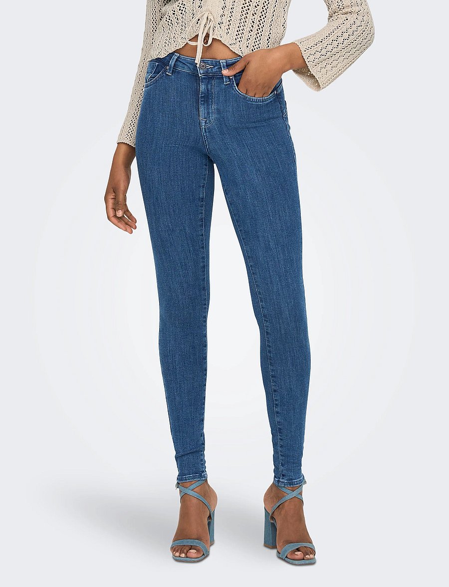 ONLY - ONLPOWER MID PUSHUP SK REA3223 NOOS - dark blue denim - 0